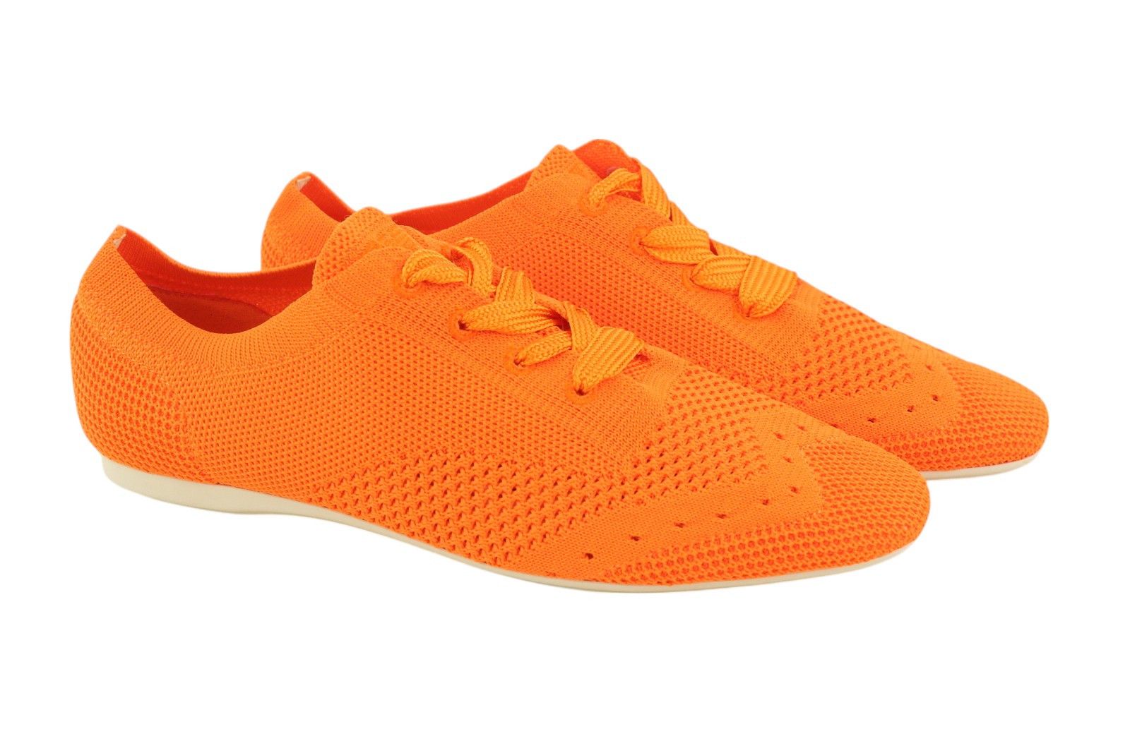 Emporio Armani X3C148 EU37 Orange Low Flat Sneakers 84779 Size US 6 / IT 36 - 1 Thumbnail