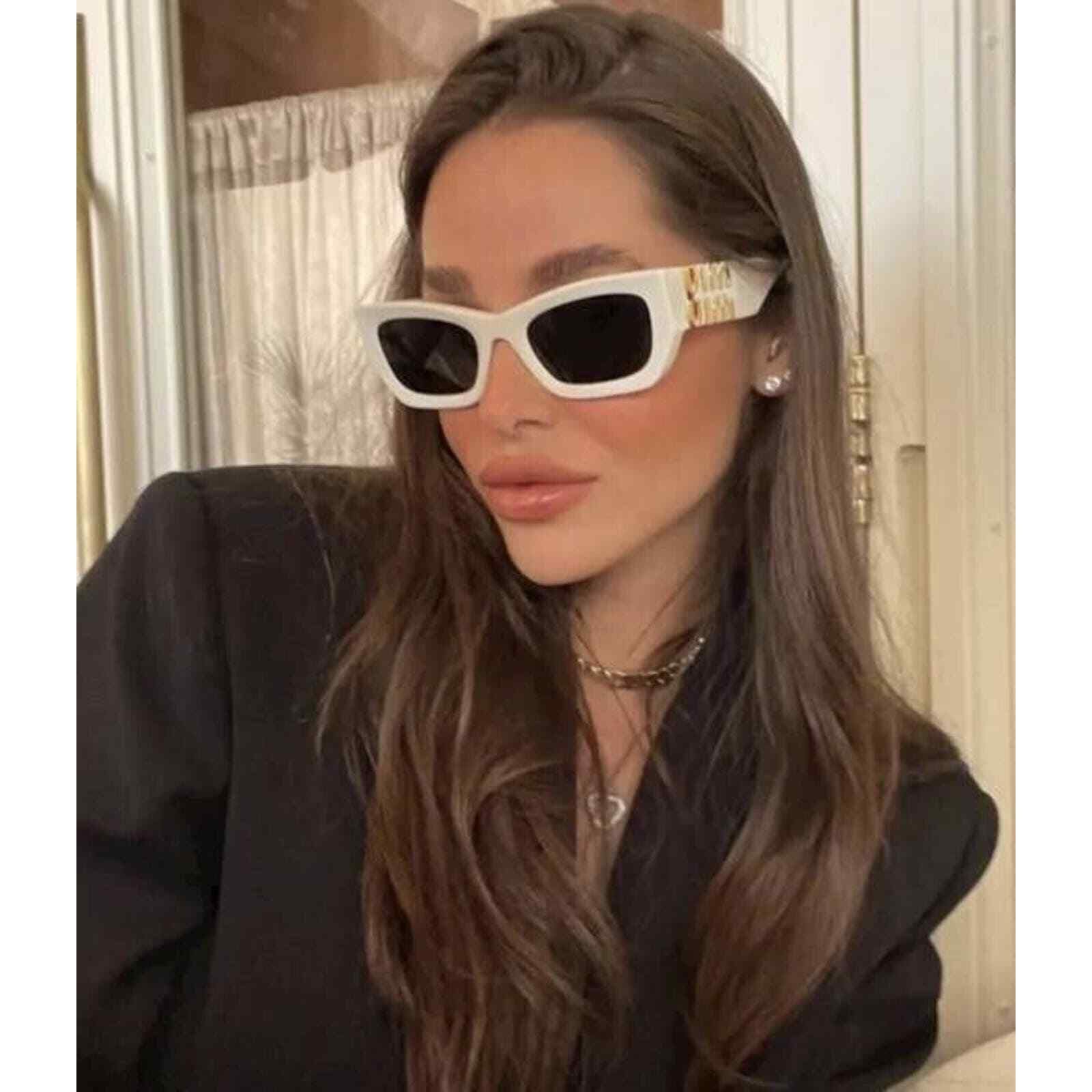Miu Miu White Sunglasses Miu Miu MU 08ZS 1425S0 Sunglasses - US main image 3
