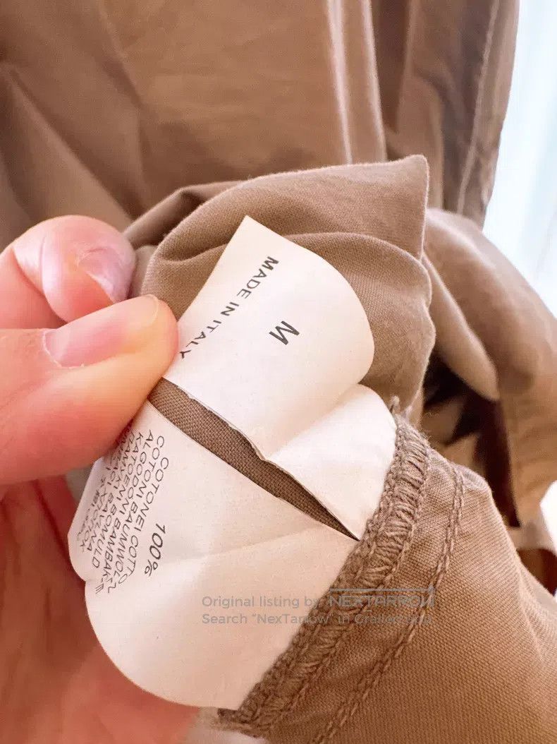 Brunello Cucinelli Brunello Cucinelli Vintage Style Khaki Shirt Dress Size M / US 6-8 / IT 42-44 - 7 Thumbnail