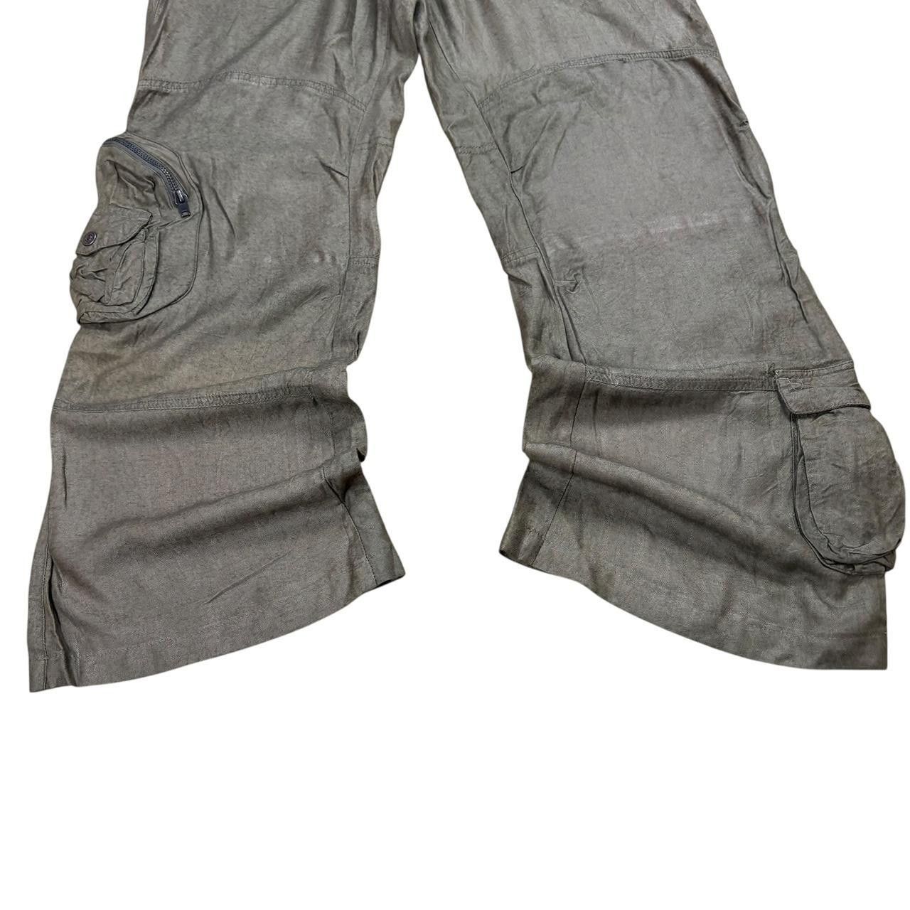 Japanese Brand Vintage Y2K Cargo Pants in Olive Green Size US 30 / EU 46 - 6 Thumbnail
