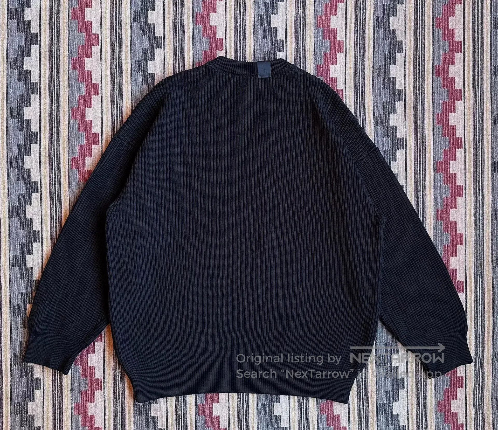 N.Hoolywood N.HOOLYWOOD CREWNECK WAFFLE KNIT SWEATER. Size US XL / EU 56 / 4 - 2 Thumbnail