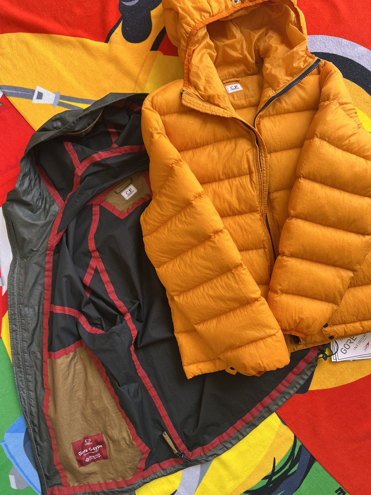 C.P. Company C.P Company GORE-TEX Jacket orange Green Infinium Down Liner Size US S / EU 44-46 / 1 - 5 Thumbnail
