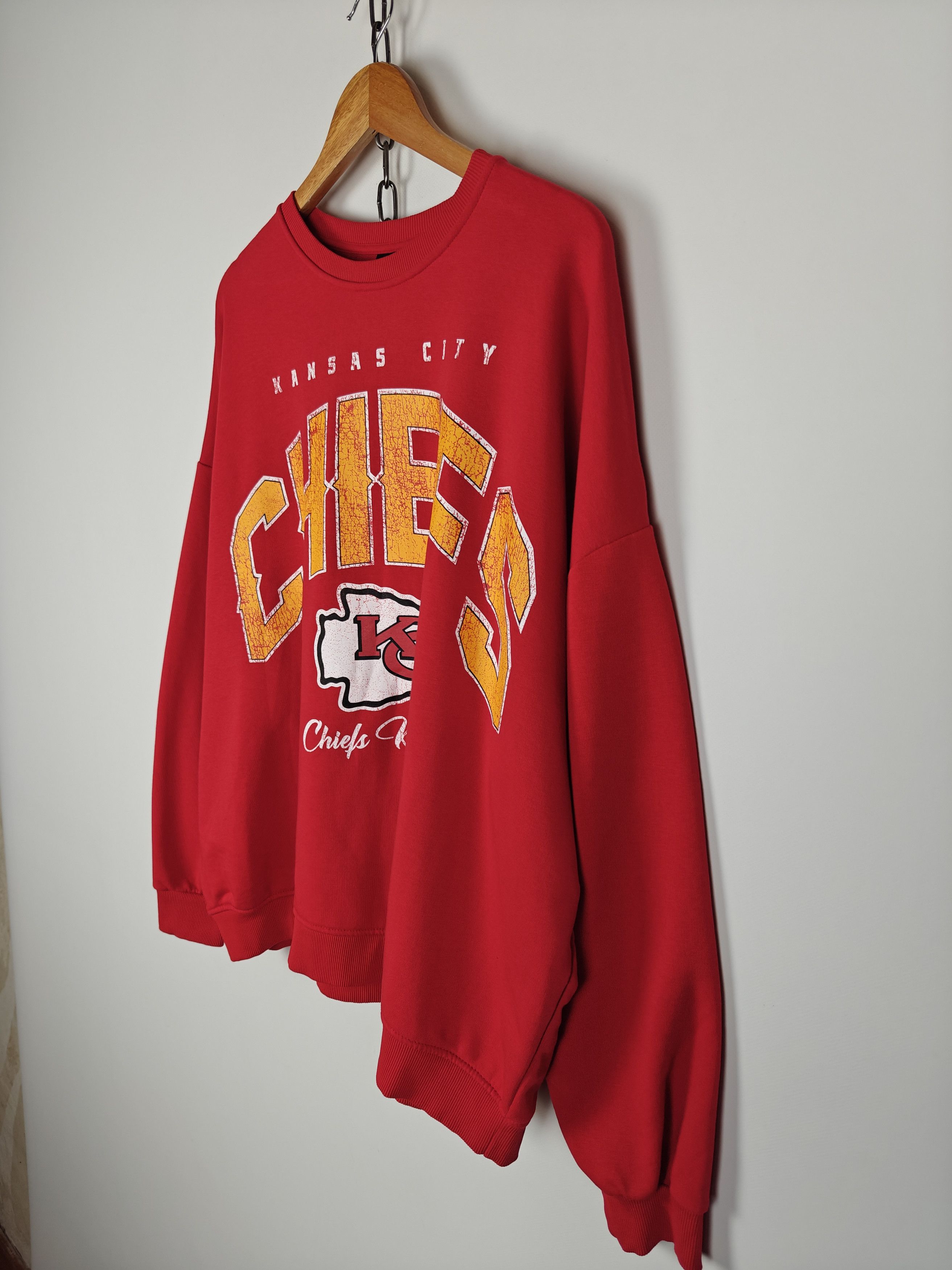 NFL NFL Chiefs Kansas City Sweatshirt Center Logo Red XL Size US XL / EU 56 / 4 - 6 Thumbnail