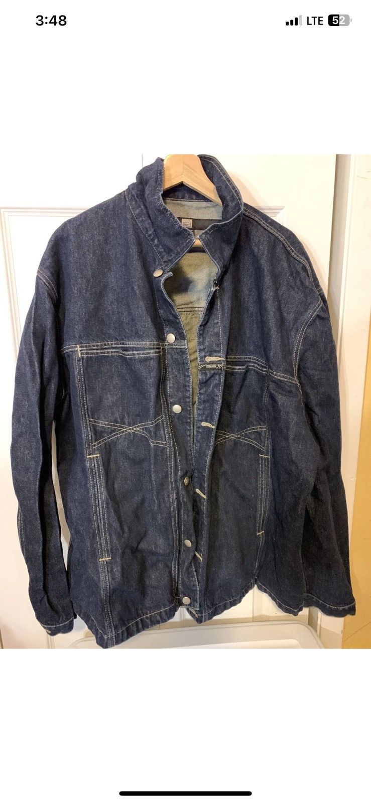 Marithe + Francois Girbaud Marithe Francois Girbaud mens sz 3XL denim jacket shirt blue Size US XXL / EU 58 / 5 - 4 Thumbnail