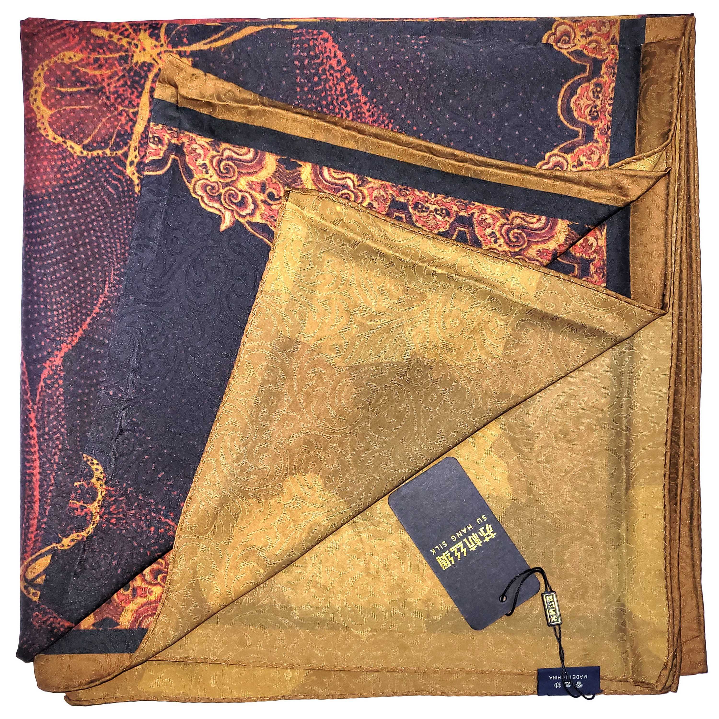 Other NWT Double Sided Silk Scarf 52"x52" Large Square Wrap 3249 Size ONE SIZE - 9 Thumbnail
