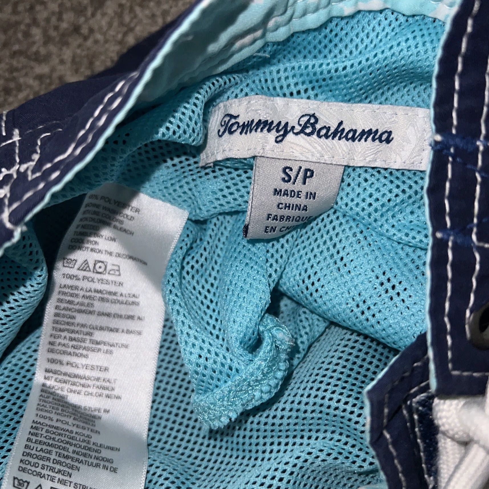 Tommy Bahama Tommy Bahama Swim Shorts Mens Size S Blue Bottom Shorts Size US 29 - 3 Thumbnail