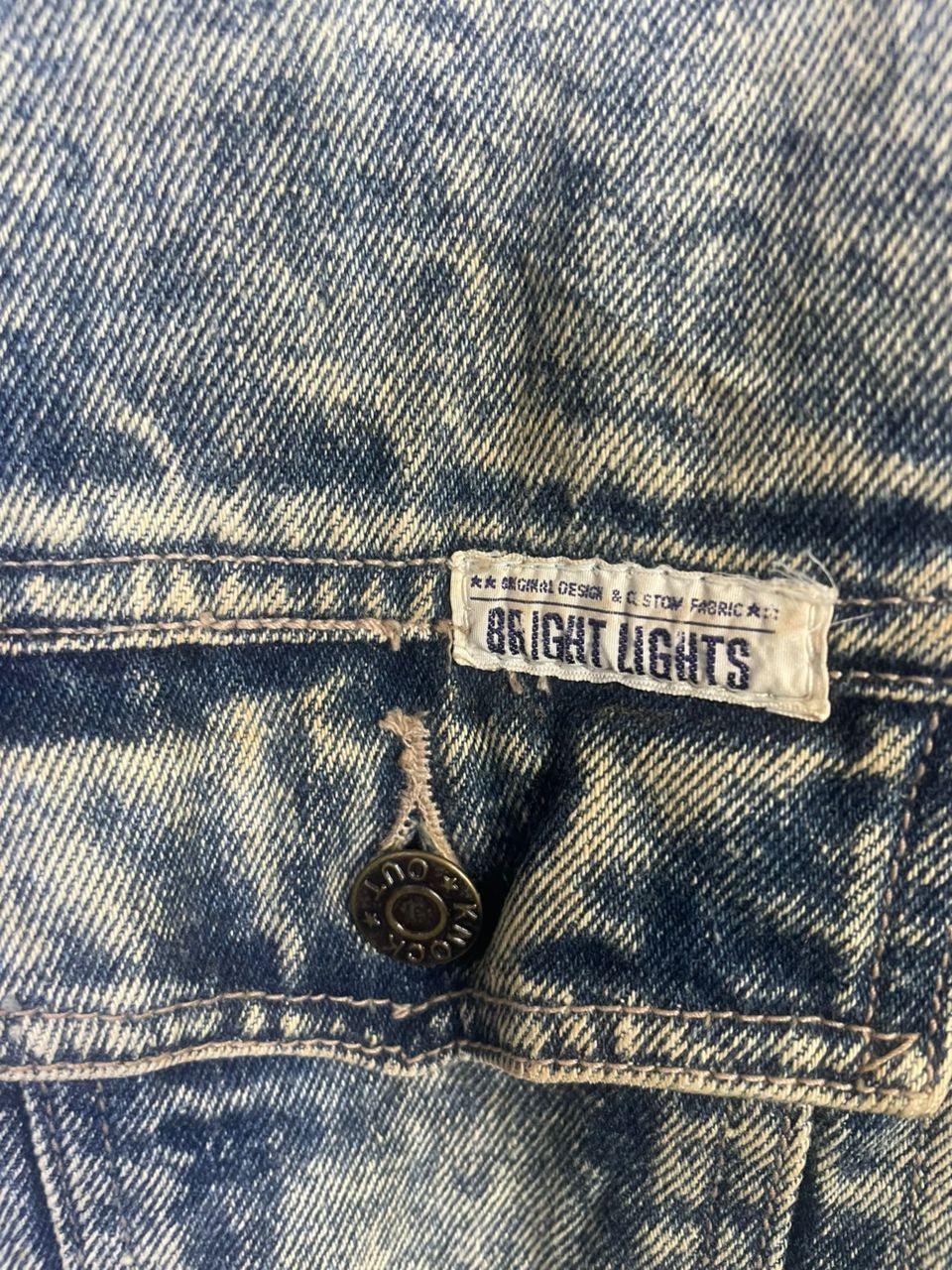 Designer Bright Light Vintage Stone Wash Denim Jacket Size US L / EU 52-54 / 3 - 3 Thumbnail