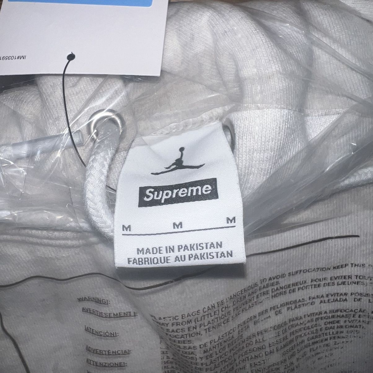 Jordan Brand × Nike × Supreme Supreme Jordan Hooded Sweatshirt Ash Grey Size: M Size US M / EU 48-50 / 2 - 5 Thumbnail