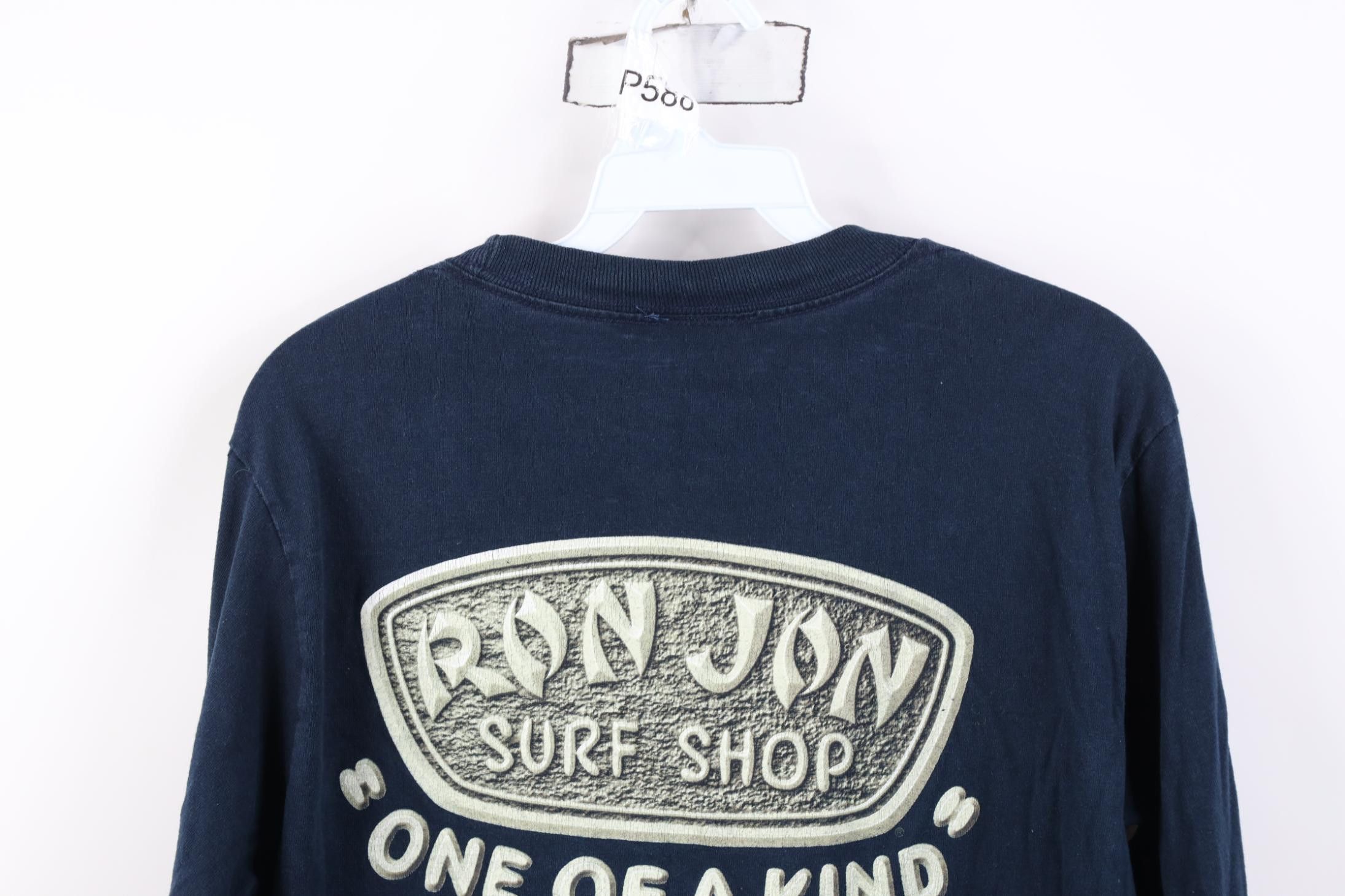 Vintage Vintage Ron Jon Surf Shop Long Sleeve T-Shirt Navy Blue Size US S / EU 44-46 / 1 - 17 Thumbnail