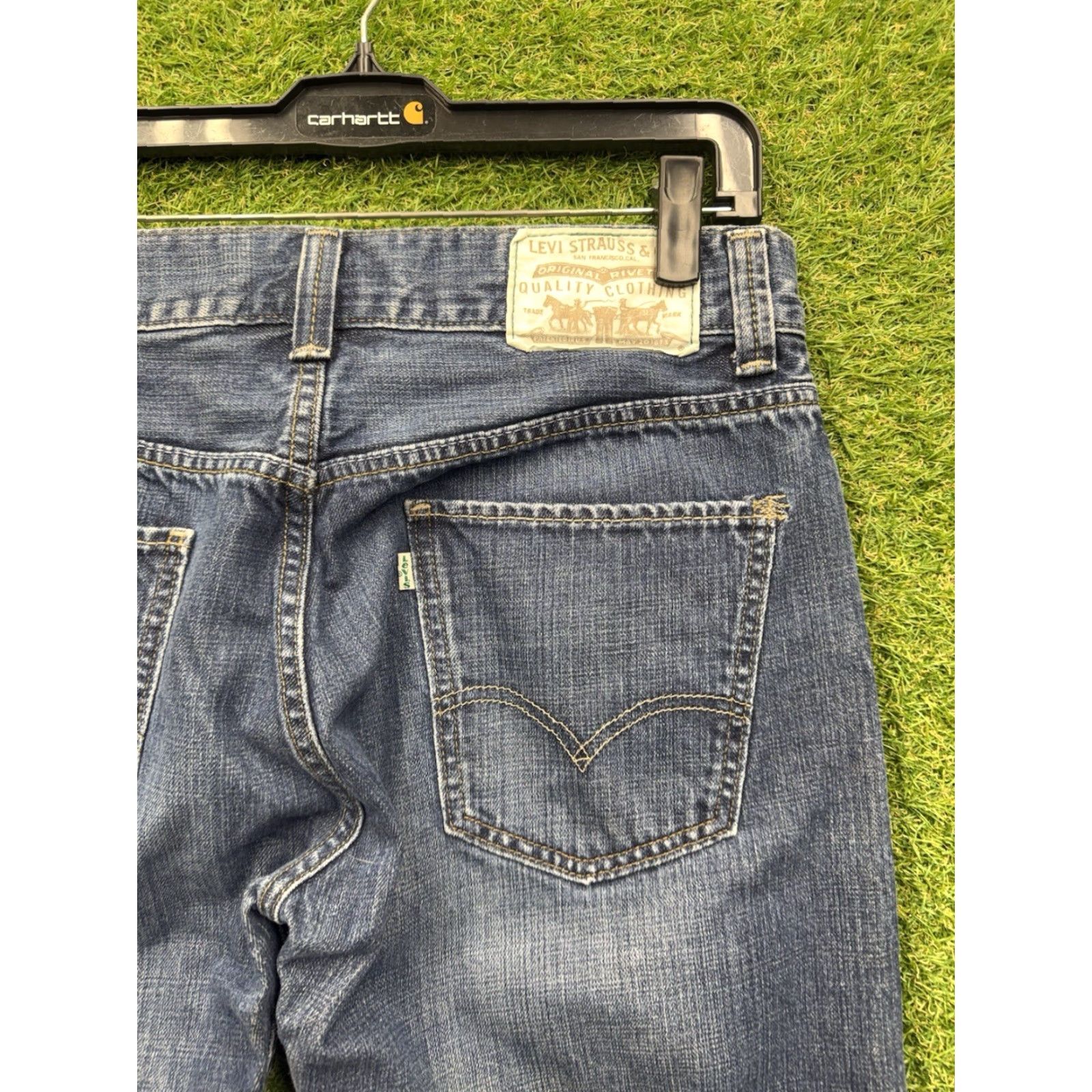 Levi's Levi's Jeans Men 33X30 Vintage Straight Denim Cotton Blue 5-Pocket Regular (Medium Wash) 500 Series Mens Size US 33 - 5 Thumbnail