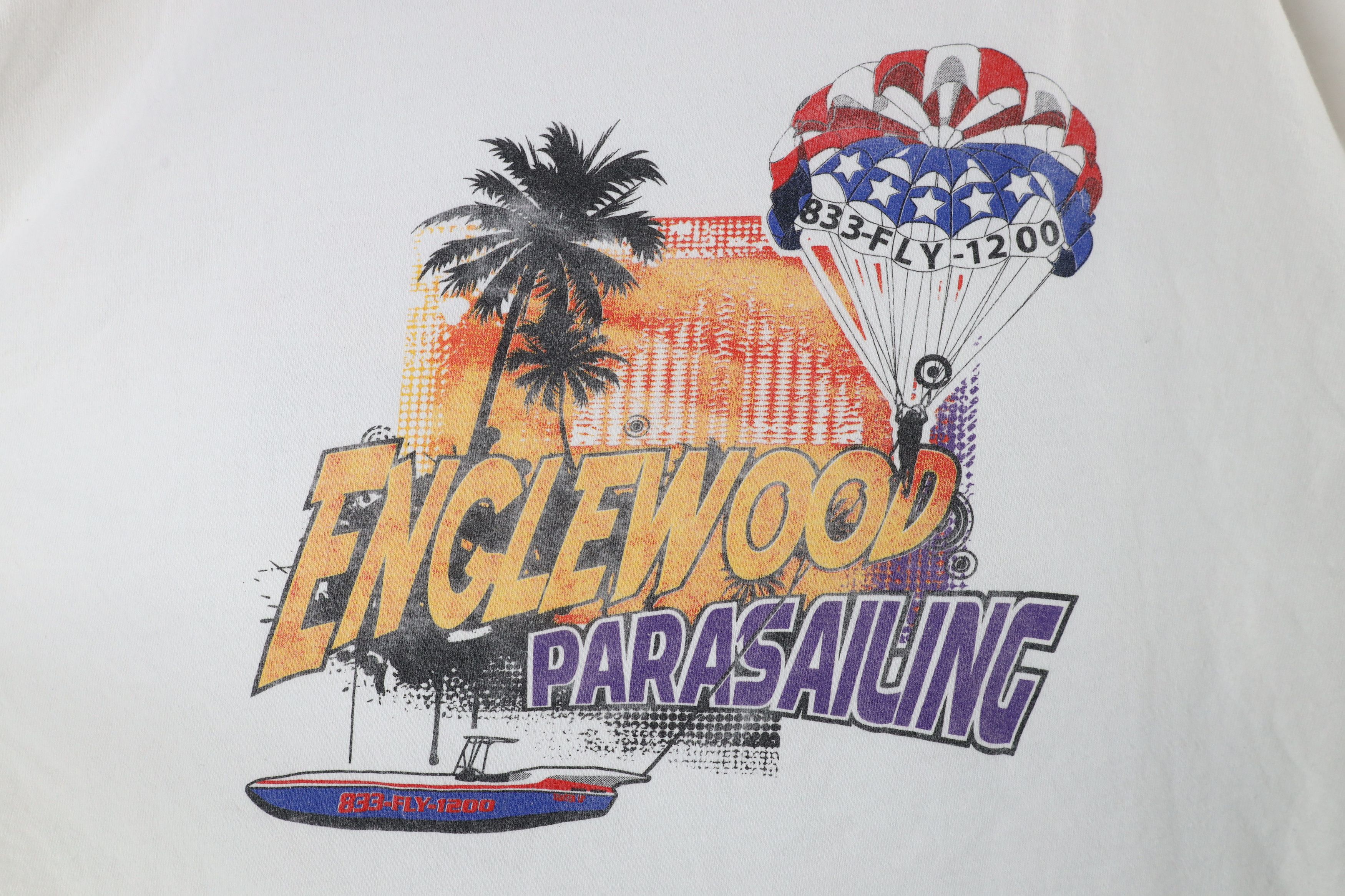 Vintage Vintage Streetwear Spell Parasailing Short Sleeve T-Shirt Size US XL / EU 56 / 4 - 6 Thumbnail