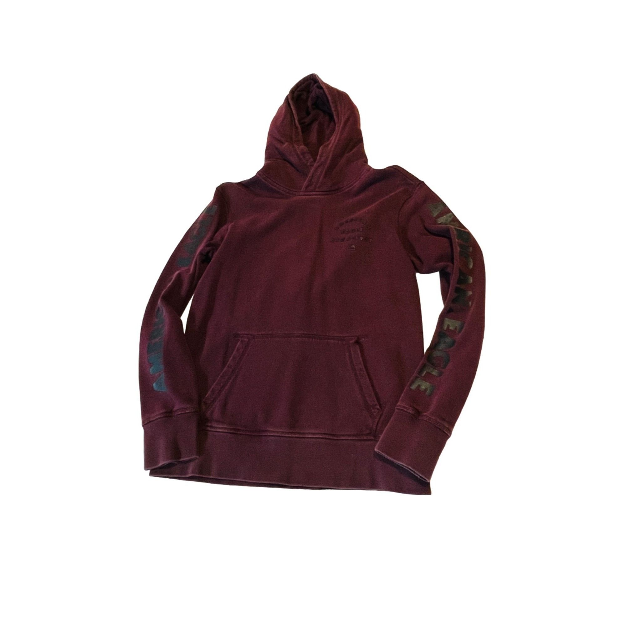 Other American Eagle Burgundy Hoodie Size Mens XS Logo Arms Size US XS / EU 42 / 0 - 3 Thumbnail