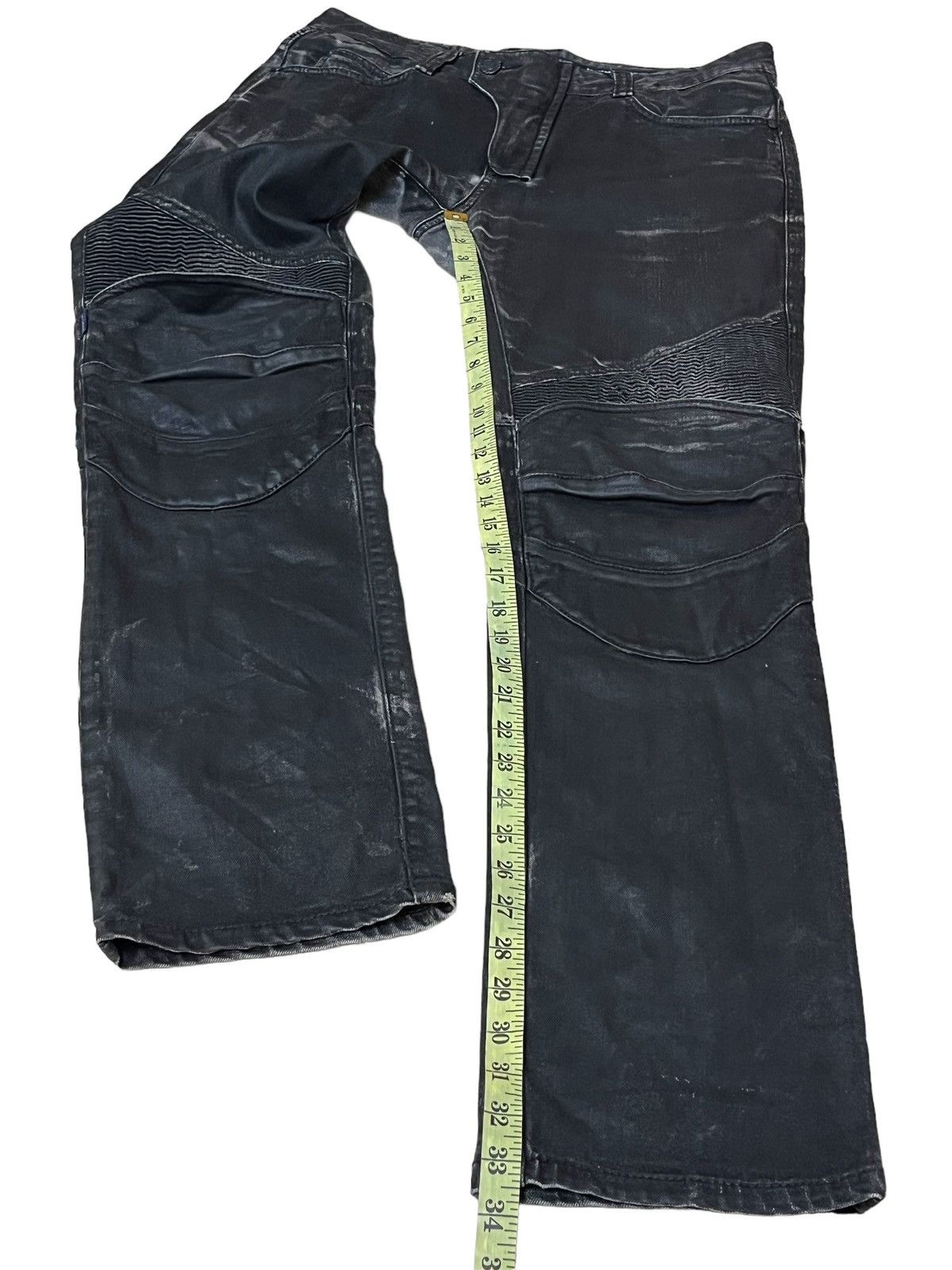 Japanese Brand FADED🔥JAPANESE UGLY BROS RIDING PANTS INSPIRED BALMAIN JEANS Size US 34 / EU 50 - 19 Thumbnail
