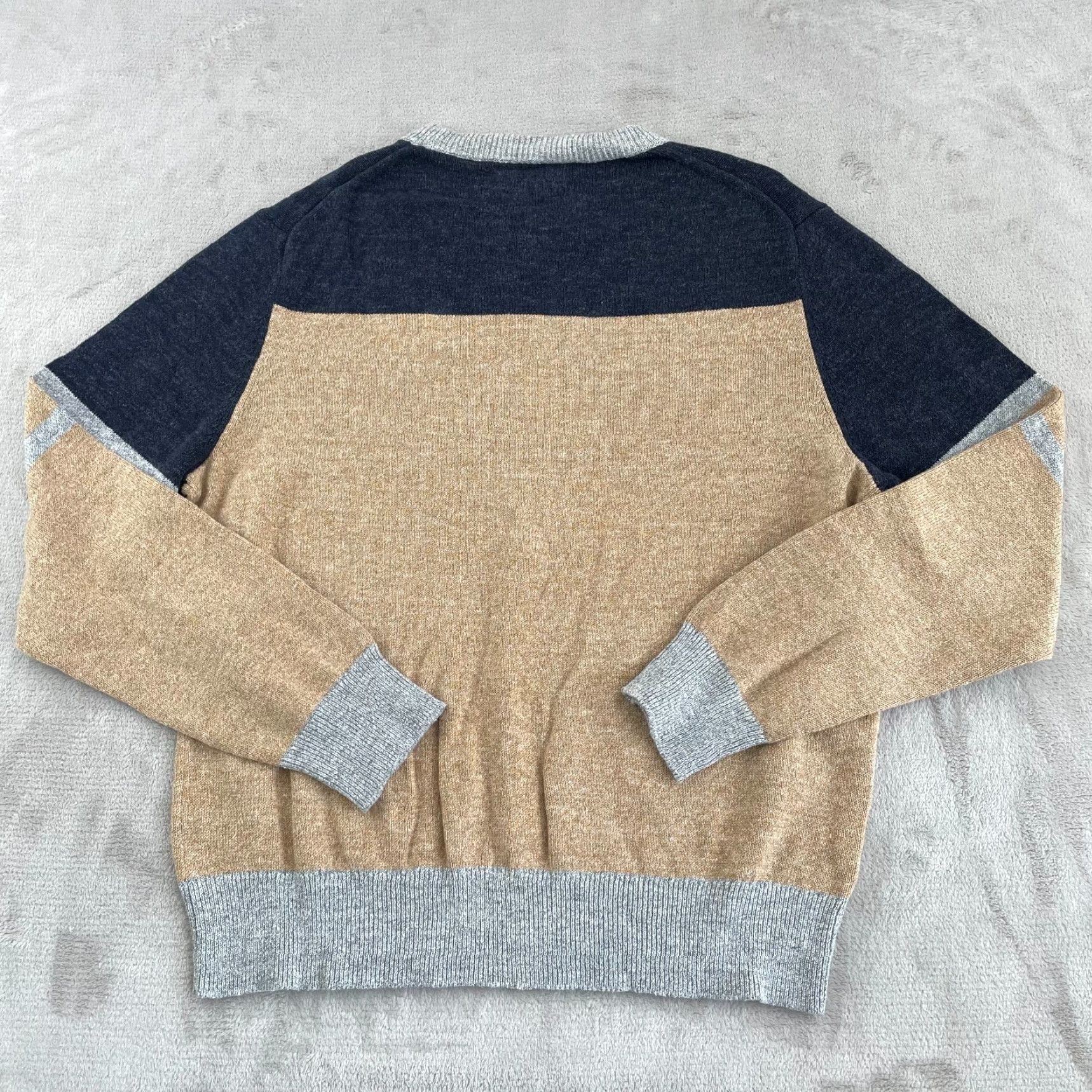 J.Crew J.CREW Sweater Men XL Multi ColorBlock Wool Blend Crew Neck Long Sleeve Prep NWT Size US XL / EU 56 / 4 - 5 Thumbnail