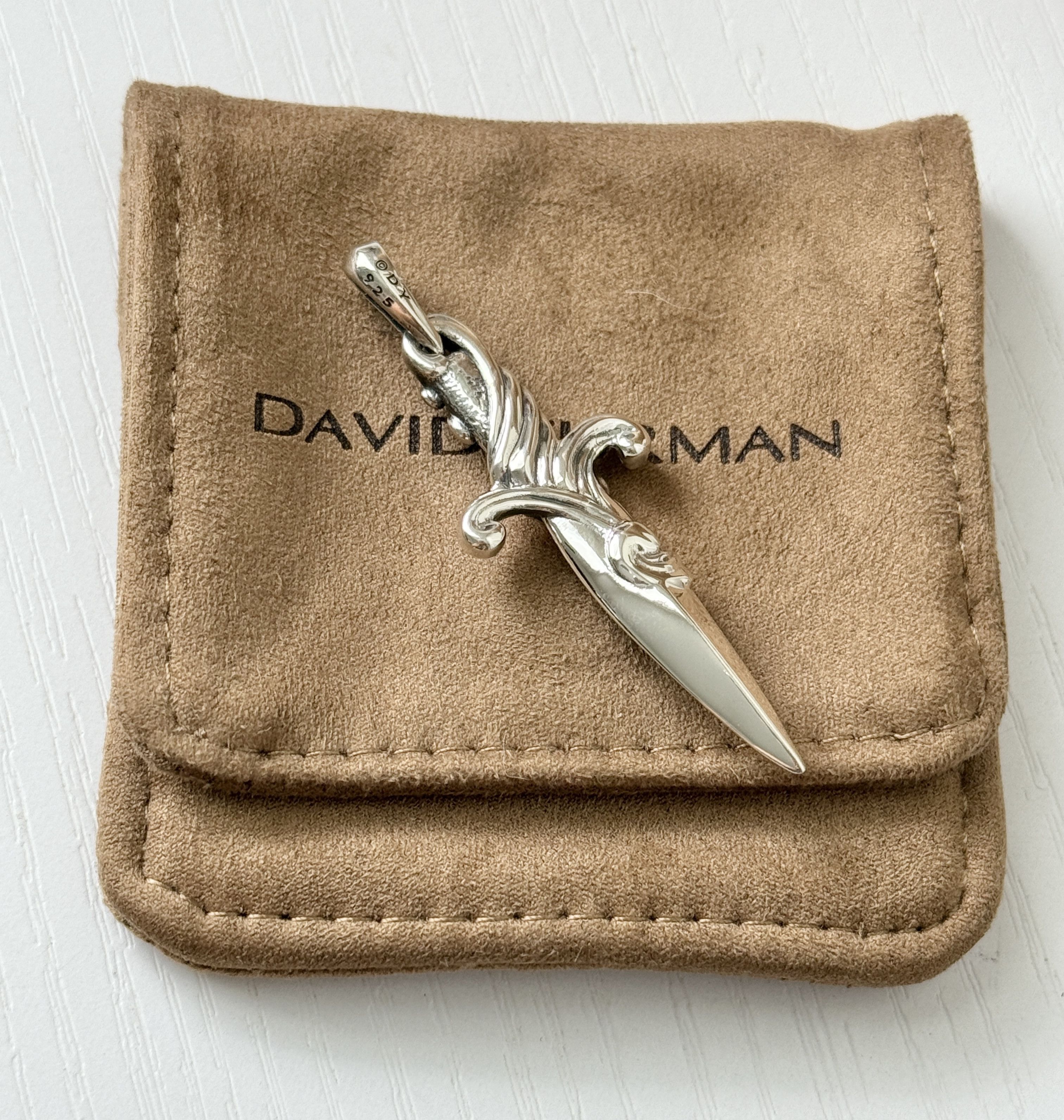 David Yurman david yurman sterling silver black diamond dagger pendant Size ONE SIZE - 2 Thumbnail