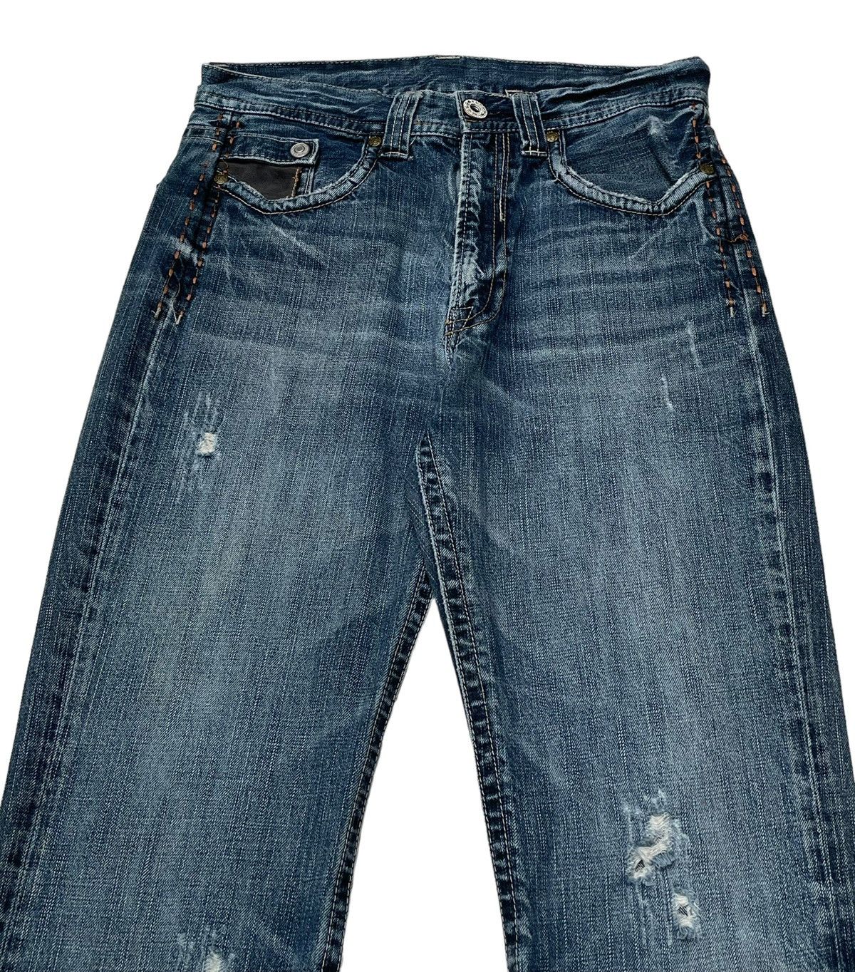 Designer × Japanese Brand × Vintage Vintage Japanese Brand Flared Jeans 1990s Size US 28 / EU 44 - 4 Thumbnail