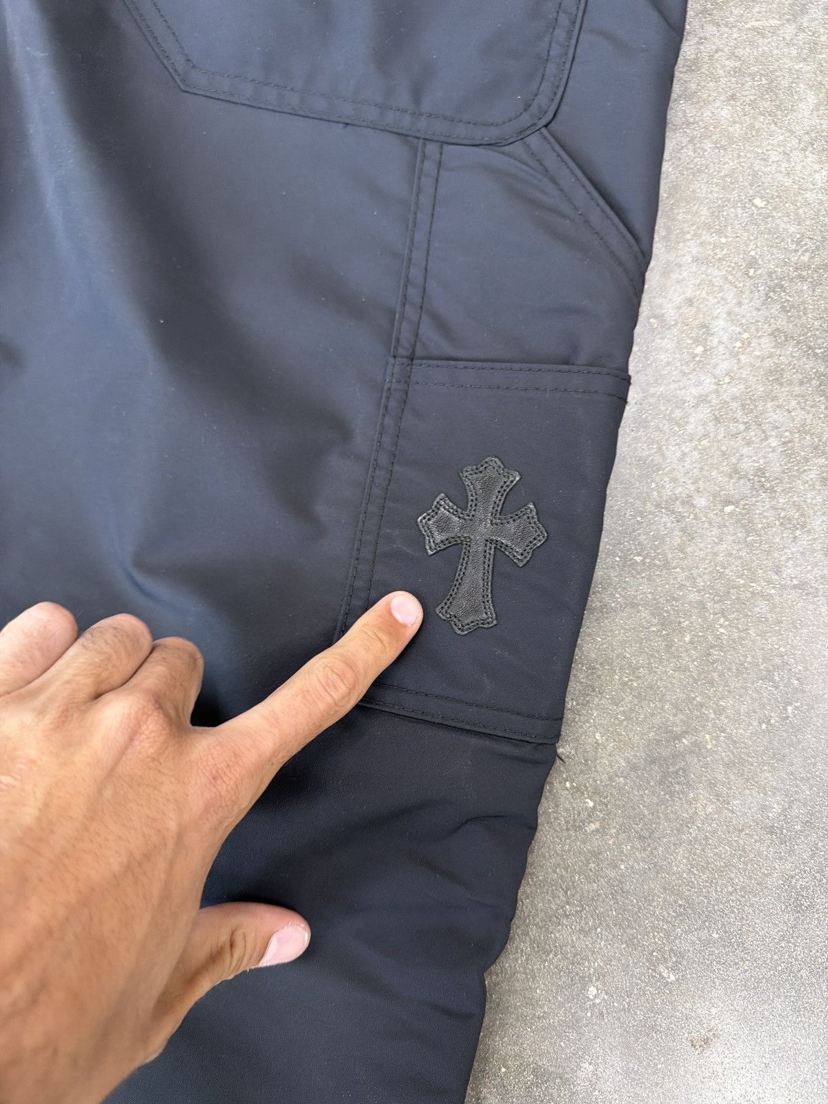 Chrome Hearts Chrome Hearts Nylon + Leather Double knee Pants SZ 32 Size US 32 / EU 48 - 3 Thumbnail
