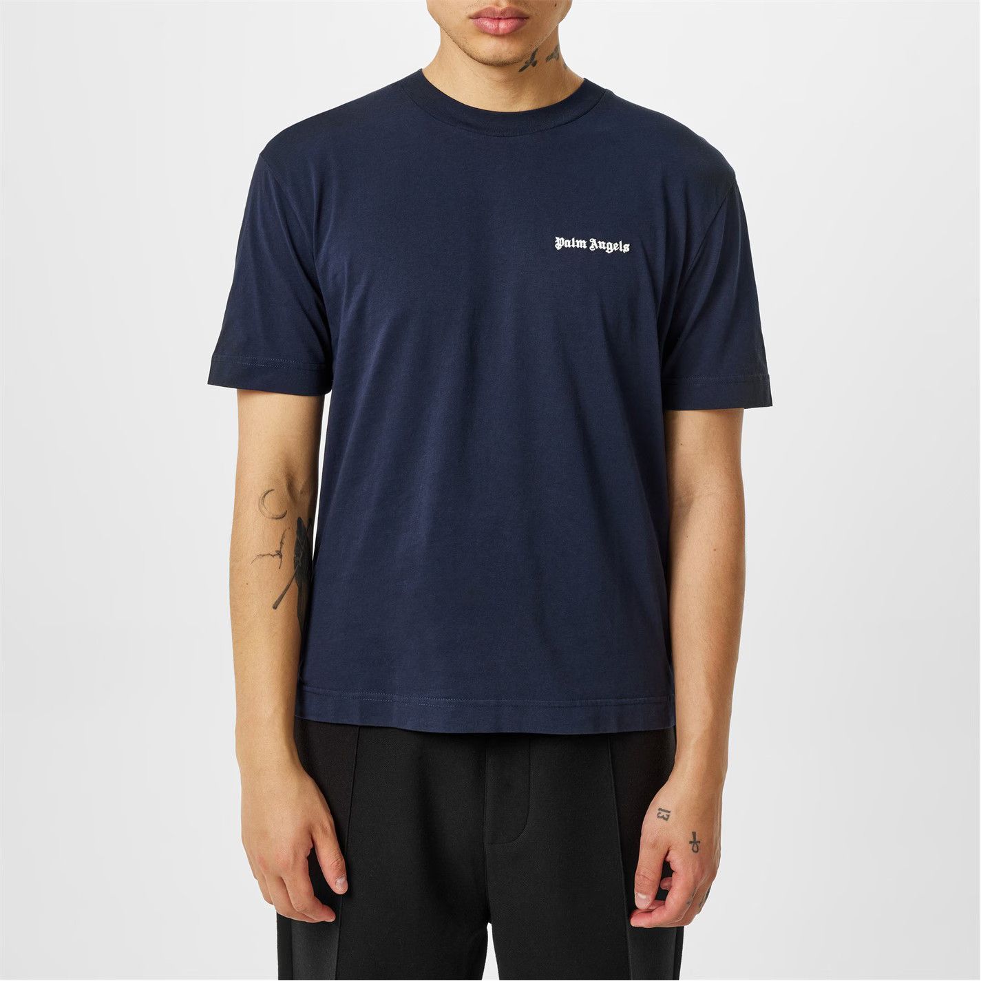 Palm Angels o1g2r1mq0426 Logo T-Shirt in Navy Size US M / EU 48-50 / 2 - 5 Thumbnail