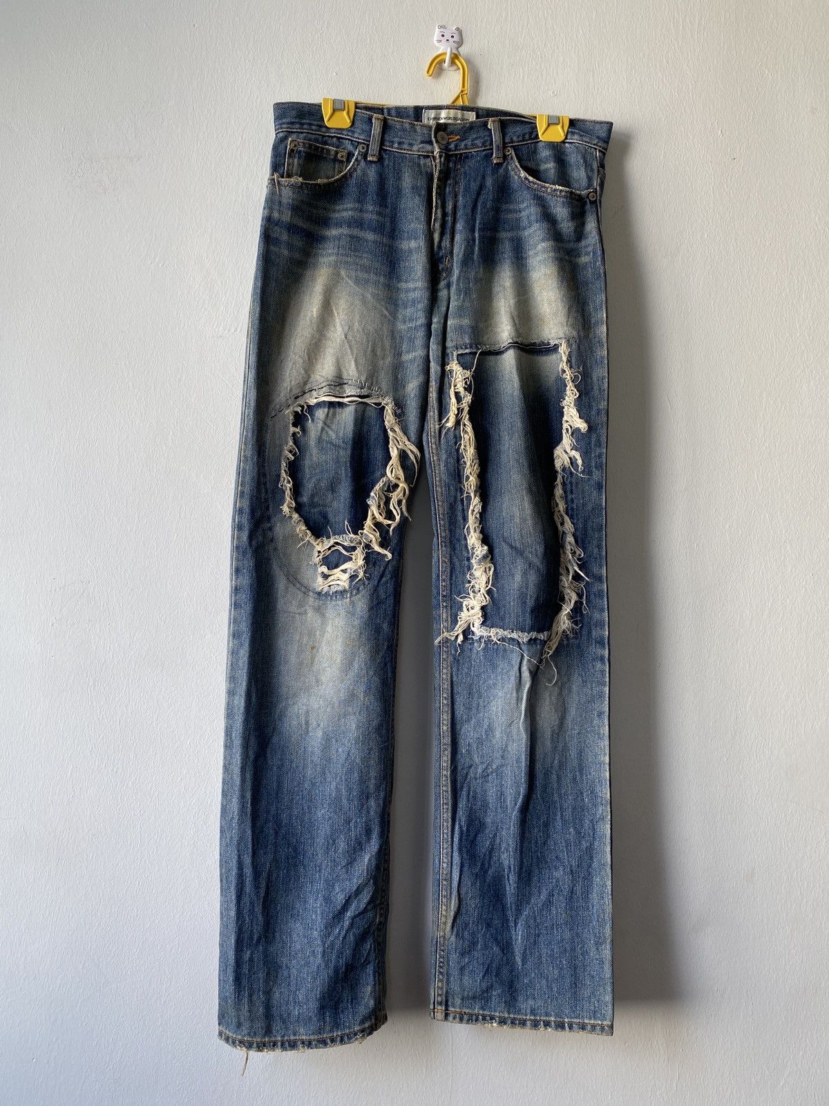 Japanese Brand Japanese Brand Ehyphen World Gallery Distressed Denim Size US 32 / EU 48 - 1 Thumbnail