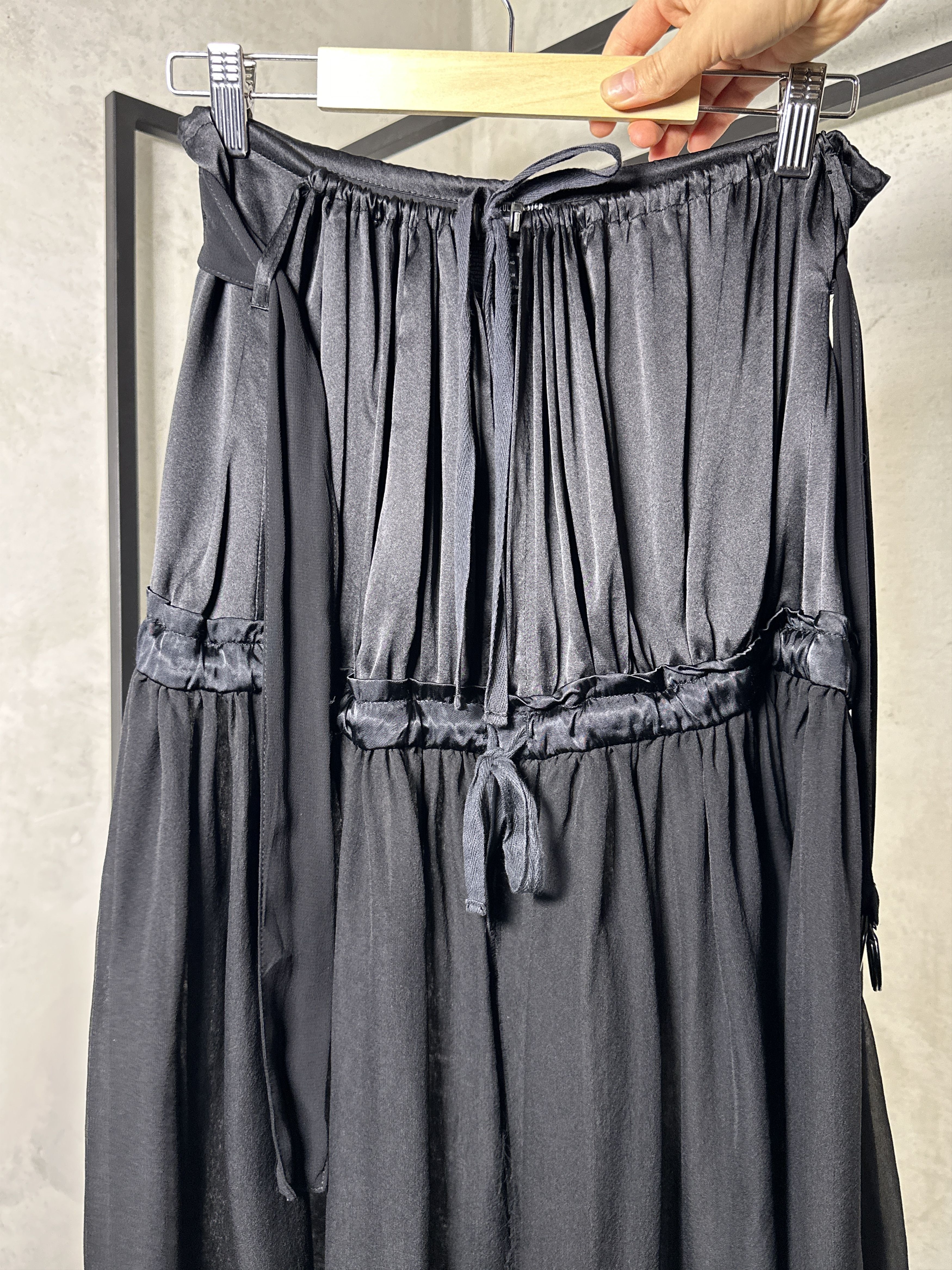 ANN DEMEULEMEESTER FW03 SILK UPPER SKIRT