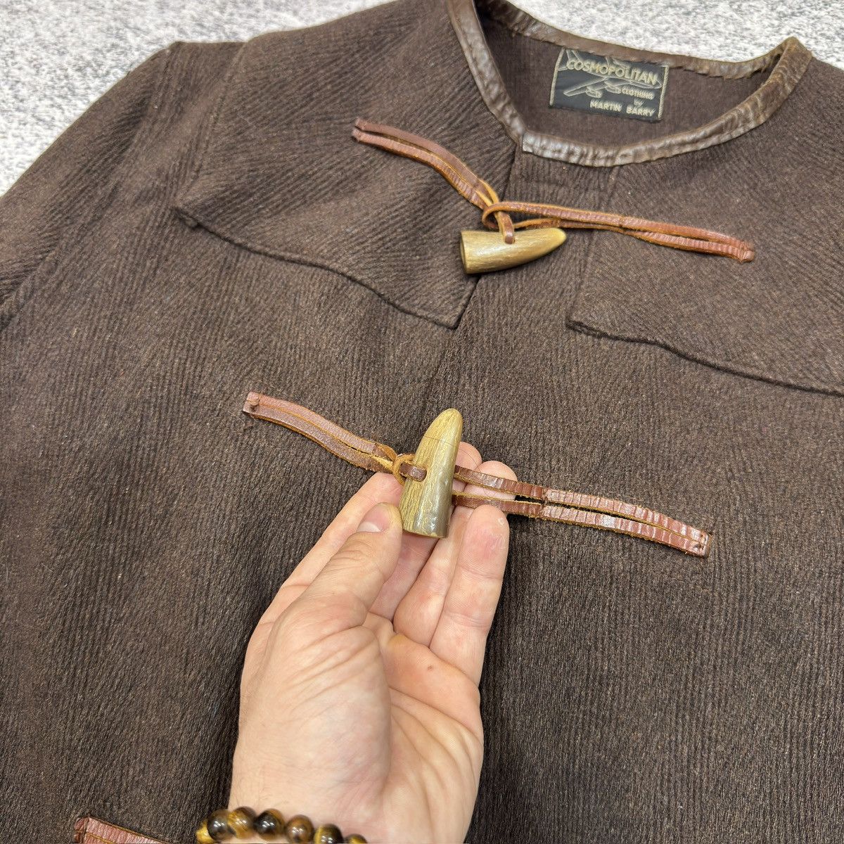 Designer × Vintage Martin Barry Handmade Wool Duffle Coat England Size S Size US S / EU 44-46 / 1 - 16 Thumbnail