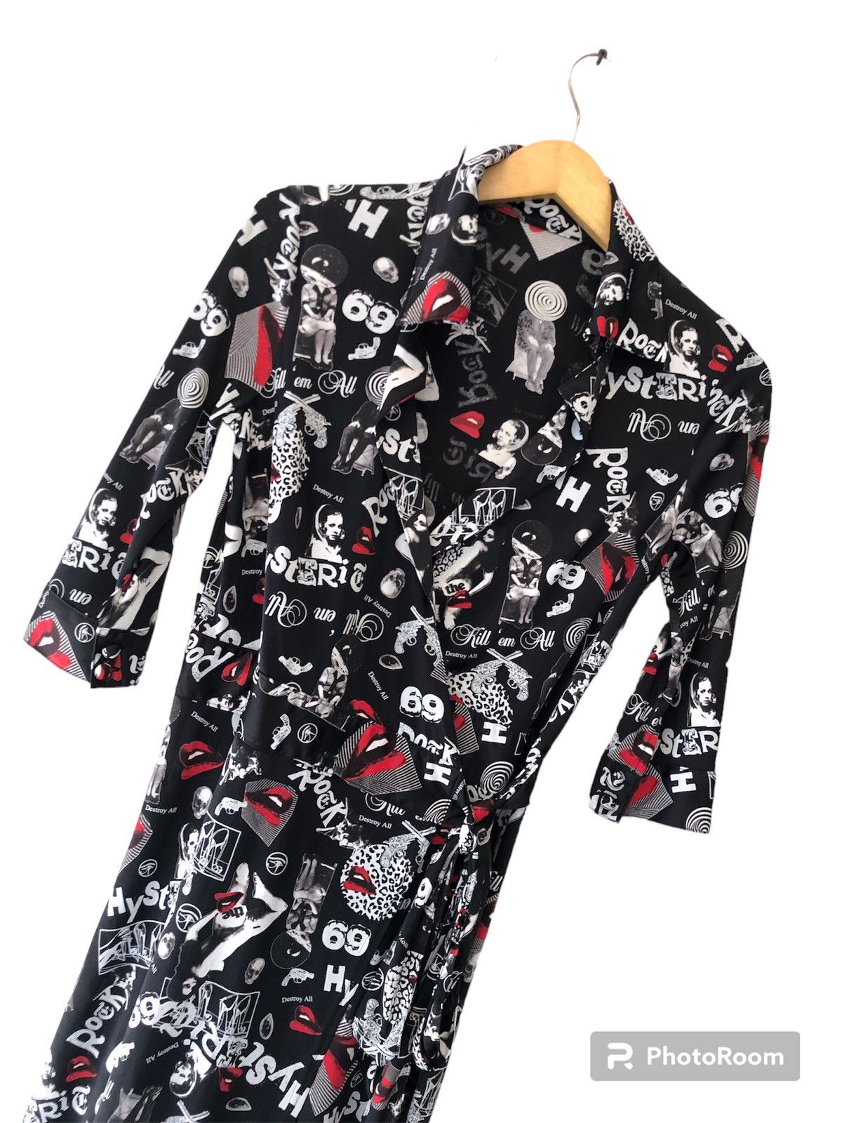 Hysteric Glamour × Japanese Brand × Le Grande Bleu (L.G.B.) 🔥RARE🔥 HYSTERIC GLAMOUR FULL PRINT KIMONO Size ONE SIZE - 2 Thumbnail