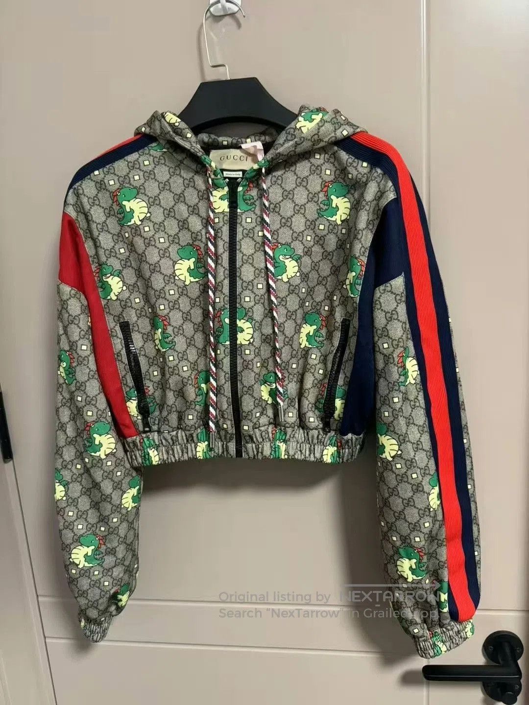 Gucci gucci classic cartoon logo crop jacket. Size S / US 4 / IT 40 - 1 Thumbnail