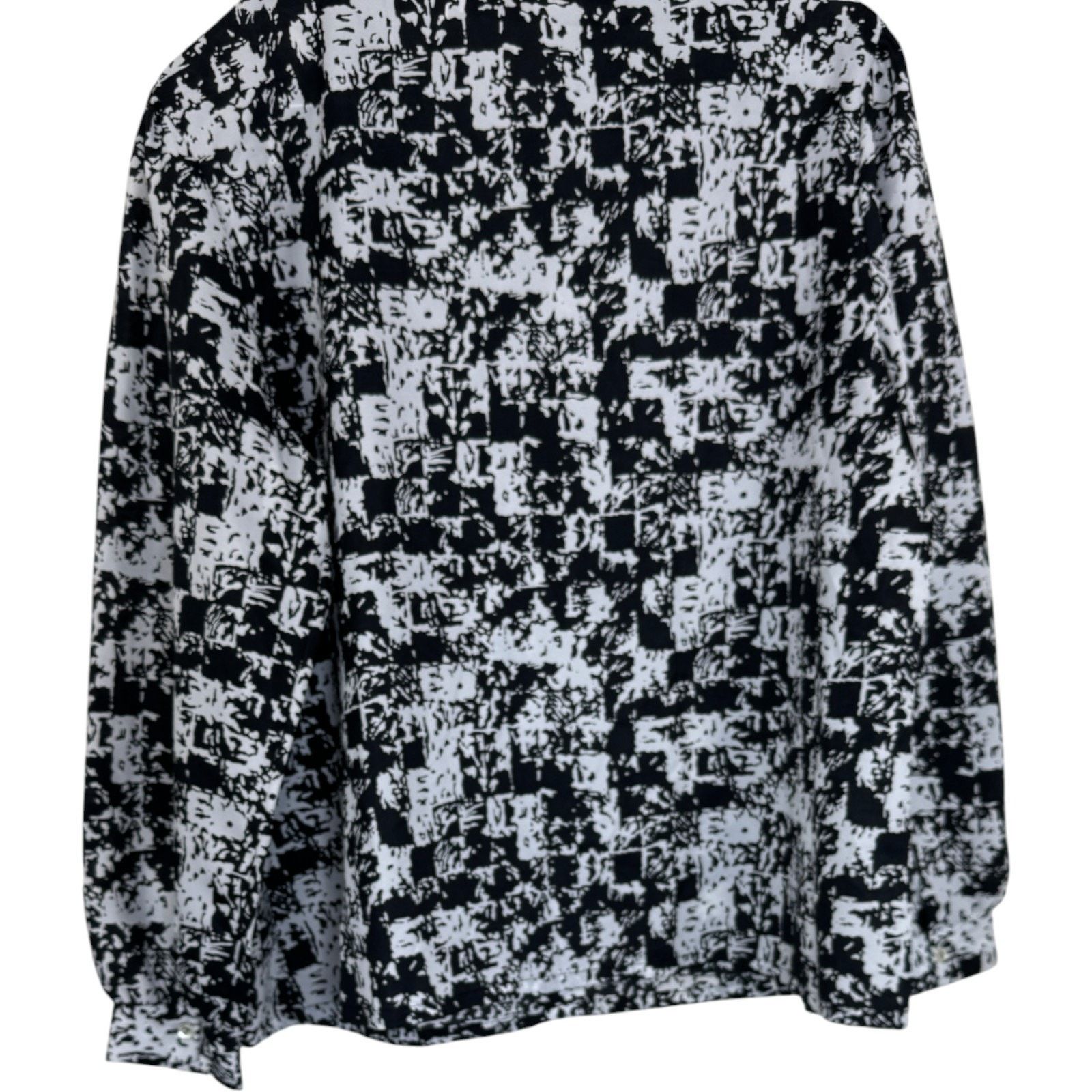 Other Jonquil by Judy Bond Blouse 22W 42 Plus Size Black White Size XXL / US 16-18 / IT 52-54 - 11 Thumbnail