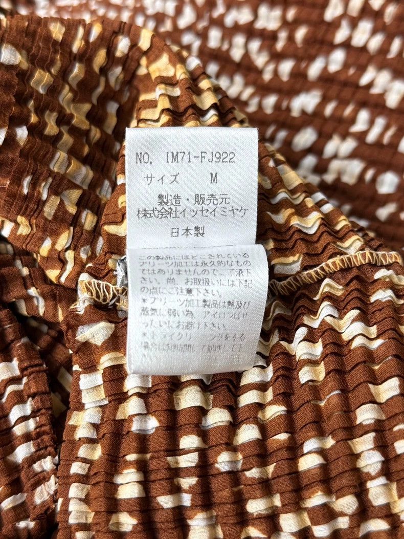 Issey Miyake Issey Miyake Khaki polka dot top Size M / US 6-8 / IT 42-44 - 4 Thumbnail