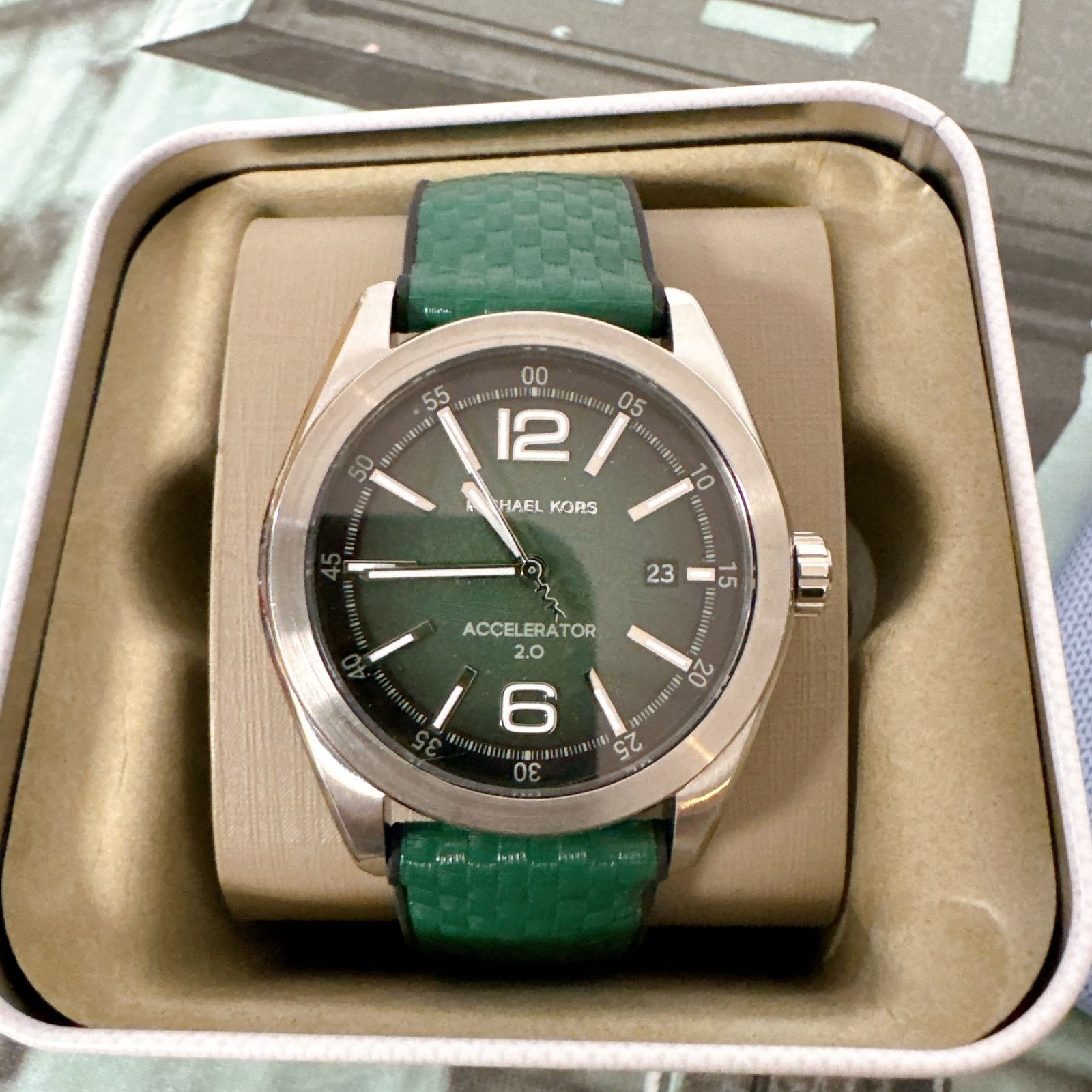 Michael Kors Michael Kors MK9173 Oversized Accelerator Silicone Watch Size ONE SIZE - 2 Thumbnail