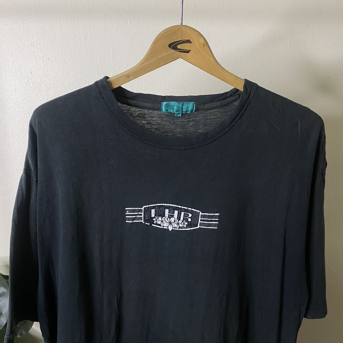 Other Vintage 1990s Leyton House Racing Team Faded Black Tee Size US L / EU 52-54 / 3 - 2 Thumbnail