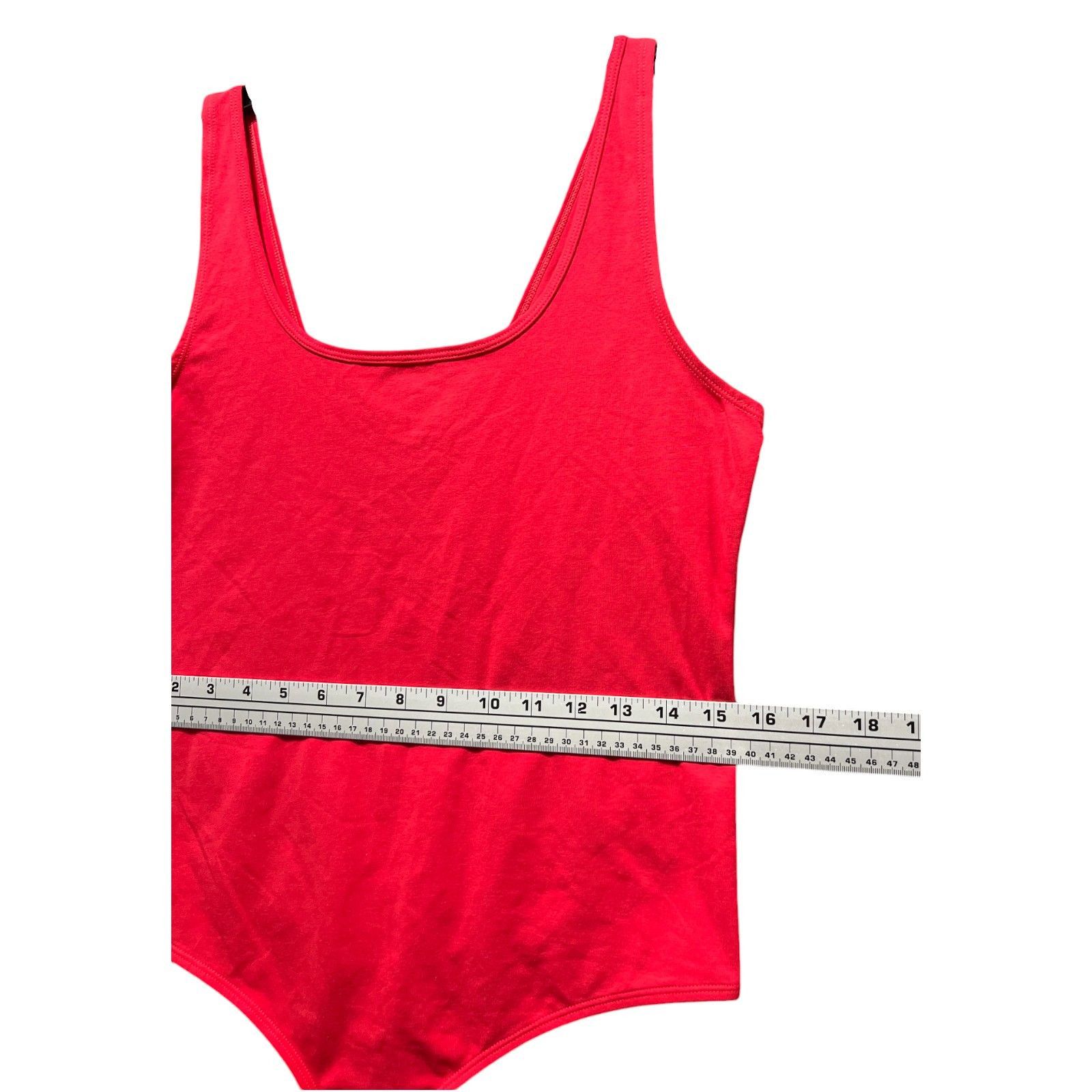 Other Auden - Women's Cotton Bodysuit - Red - Extra Large Size ONE SIZE - 6 Thumbnail