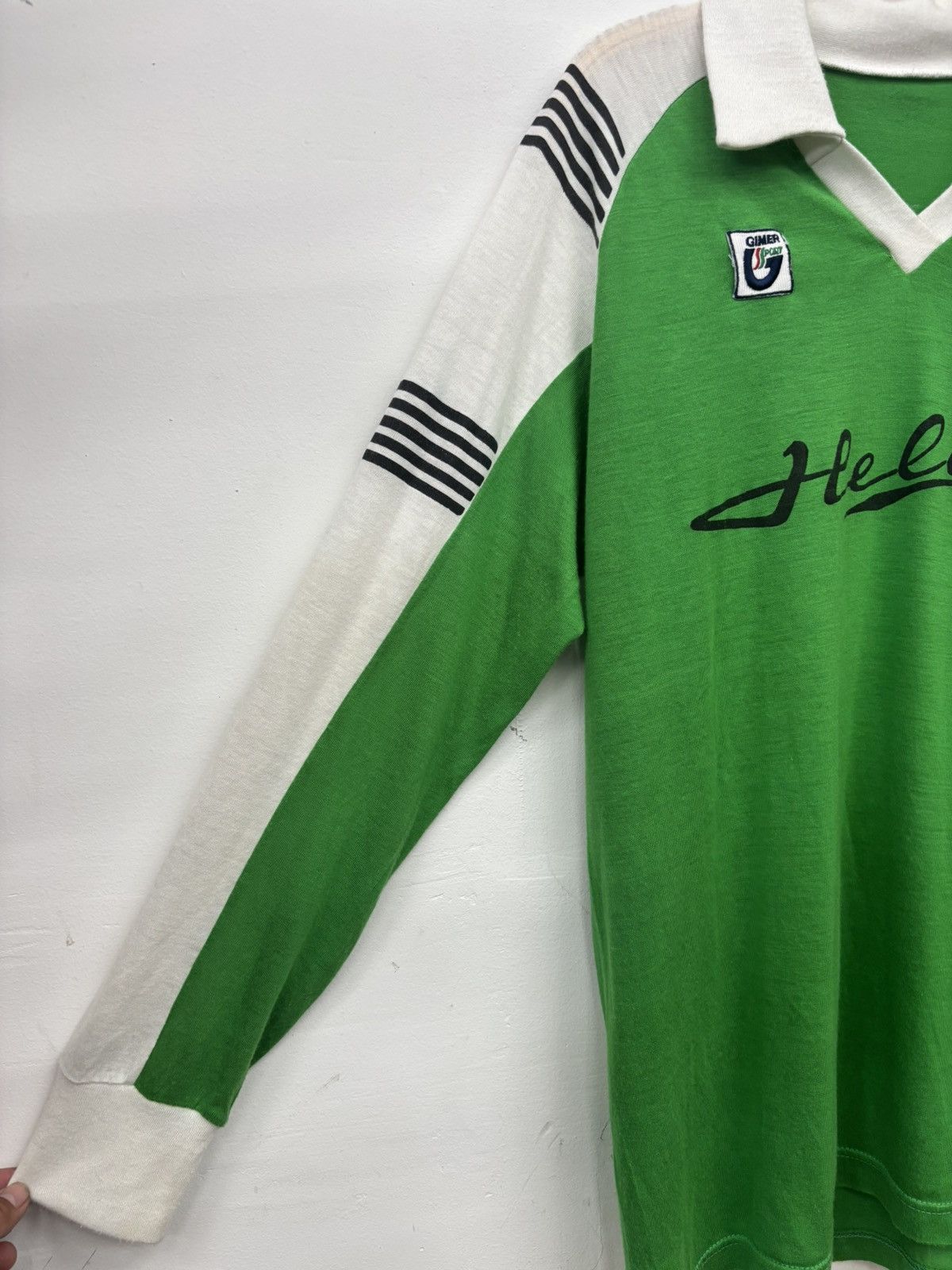 Vintage 1980s/1990s Gimer Sport "Helios" long-sleeve football jersey Size US XL / EU 56 / 4 - 3 Thumbnail