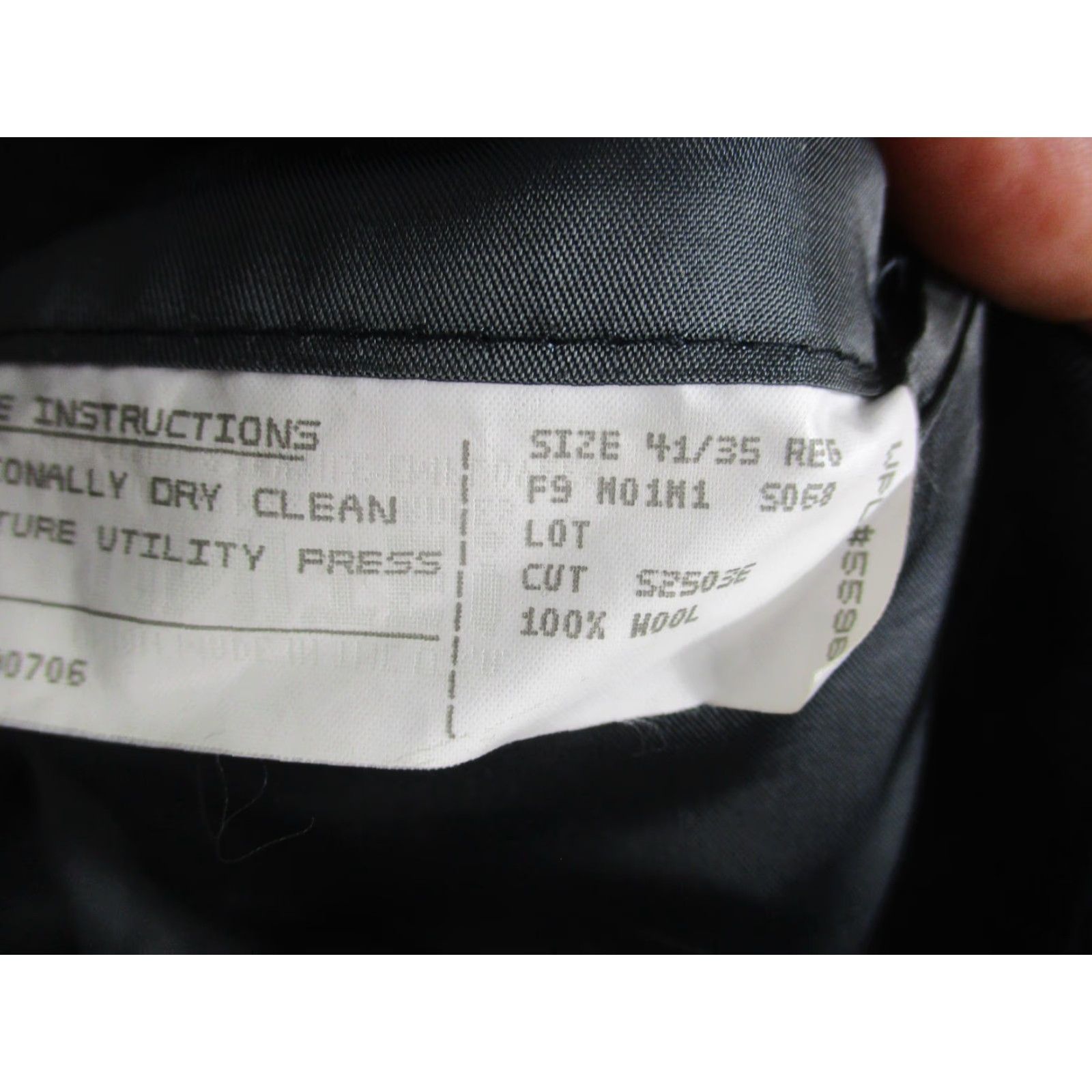 Polo Ralph Lauren Polo by Ralph Lauren Suit Jacket Men's Gray Pinstripe Wool 2-Button Notch Lapel Large 44 Regular Size US XXL / EU 58 / 5 - 7 Thumbnail