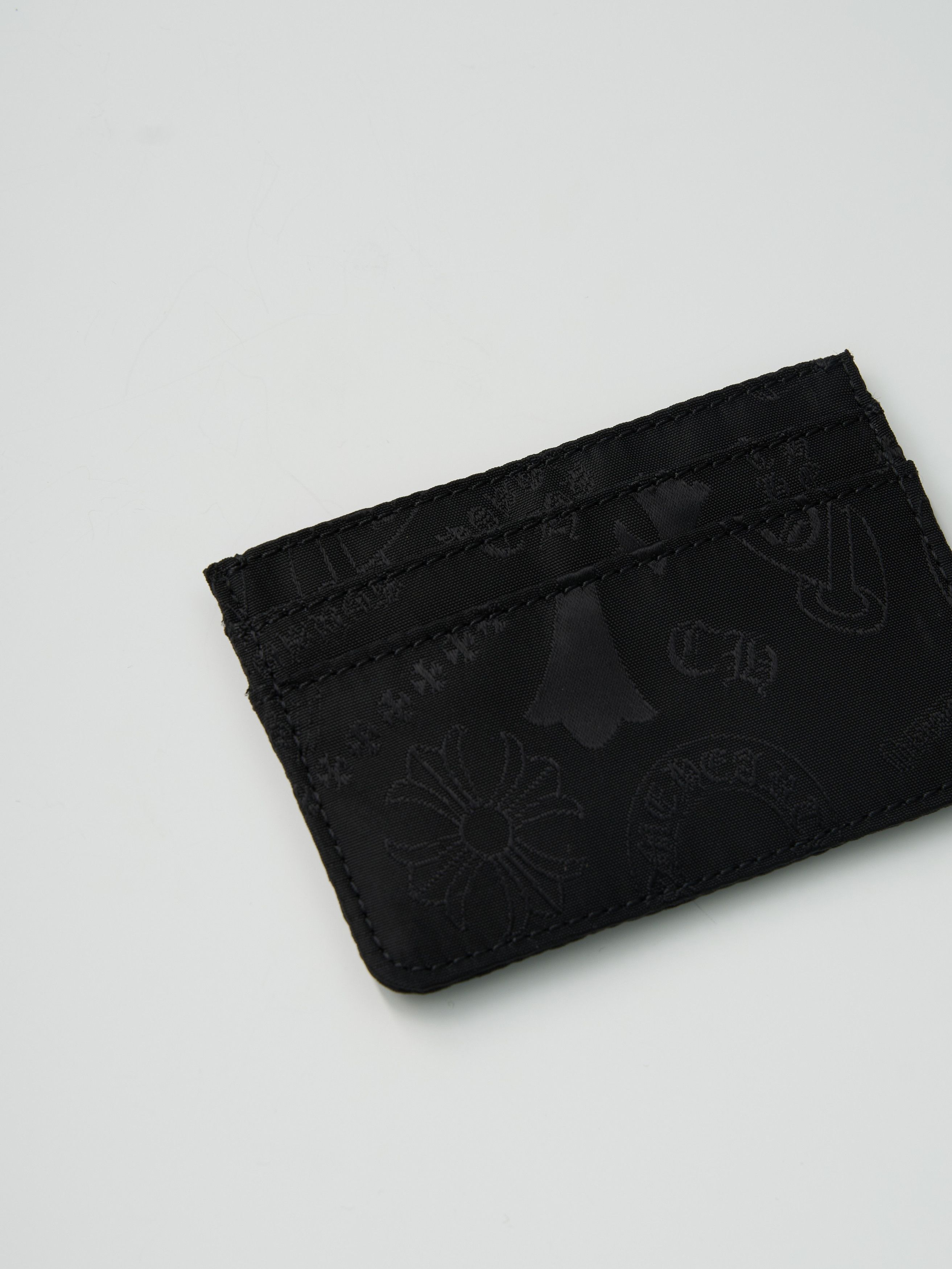 Chrome Hearts Chrome Hearts Motif Nylon Scroll Label Card Holder Black Size ONE SIZE - 6 Thumbnail
