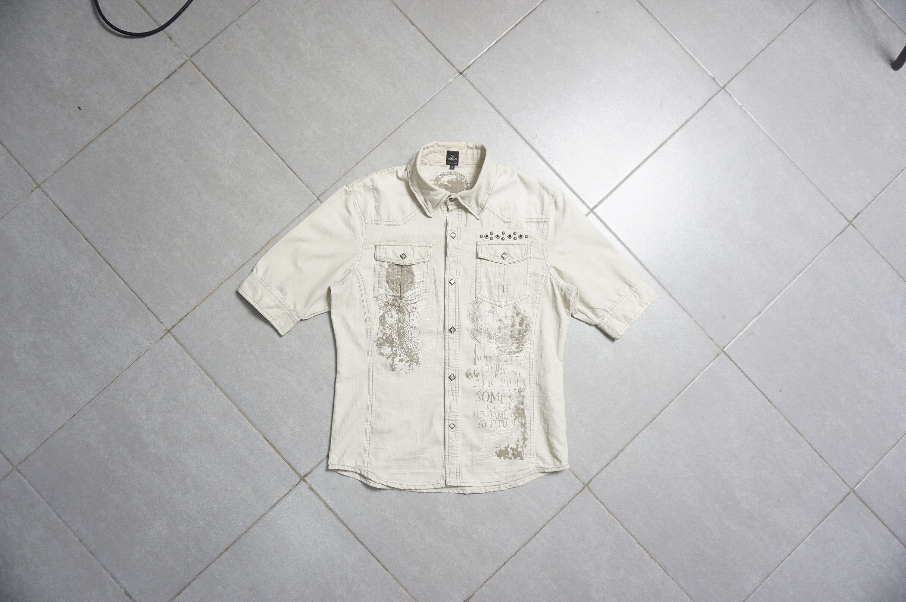 semanticdesign Semantic Design studed poem shirt Size US S / EU 44-46 / 1 - 1 Thumbnail