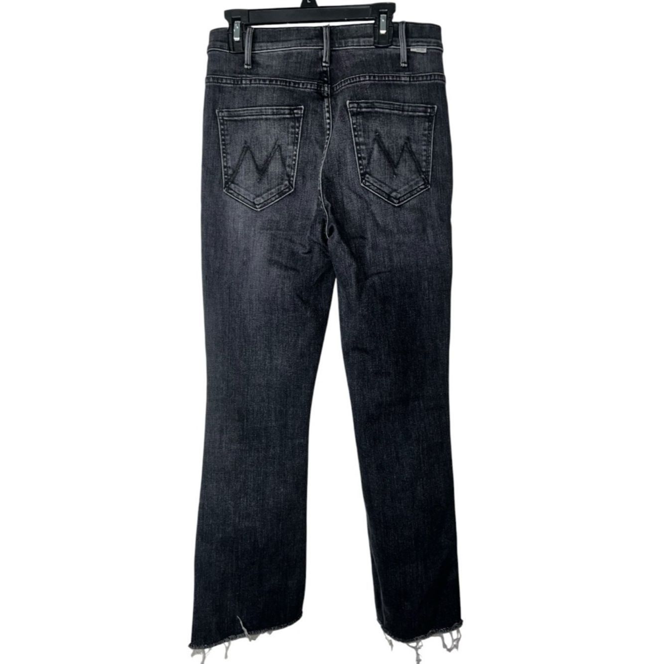 MOTHER MOTHER The Hustler Ankle Fray Jeans Nightowl Gray High Rise Size 27" / US 4 / IT 40 - 5 Thumbnail