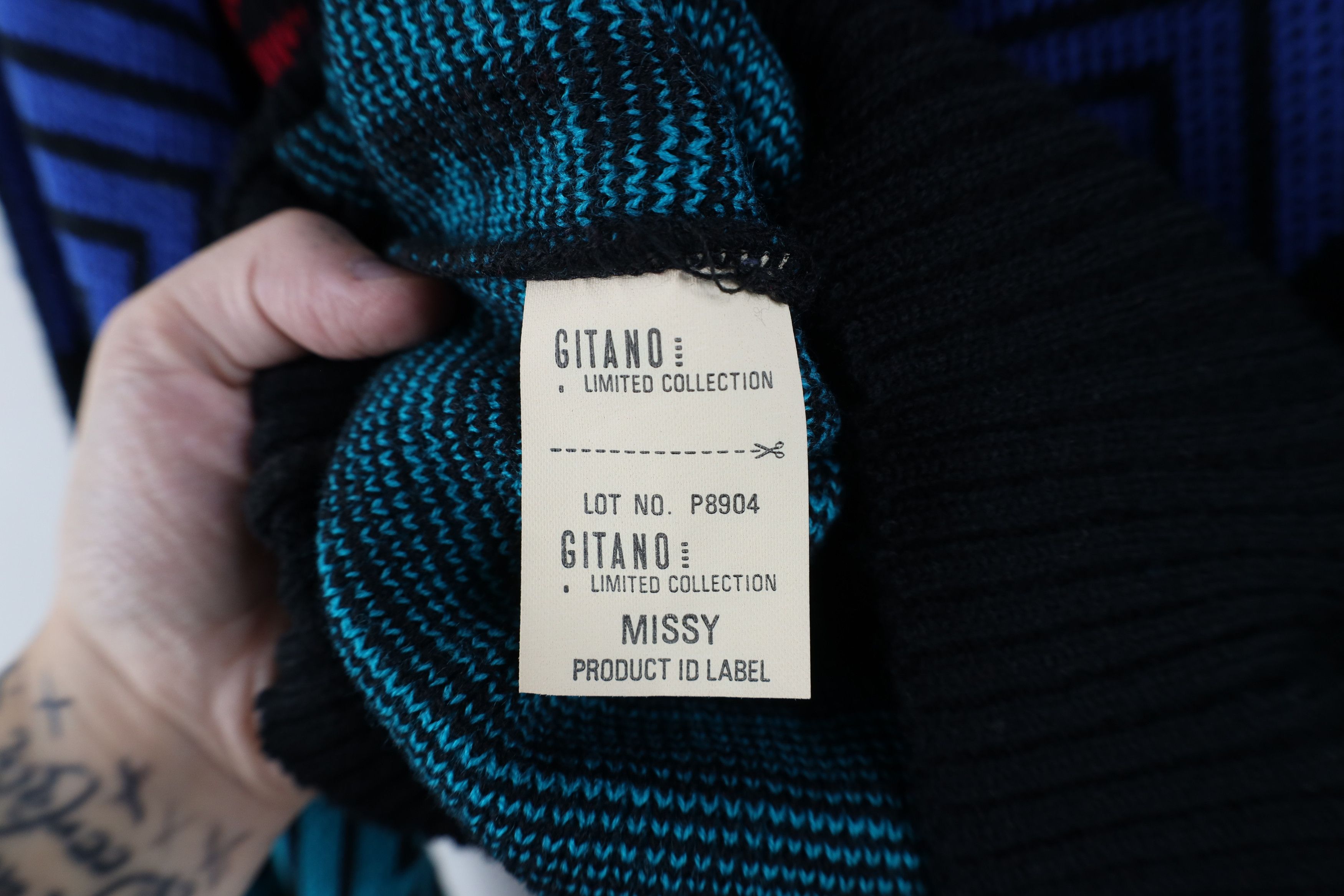 Vintage Vintage 80s 90s Streetwear Geometric Knit Crewneck Sweater Size L / US 10 / IT 46 - 8 Thumbnail