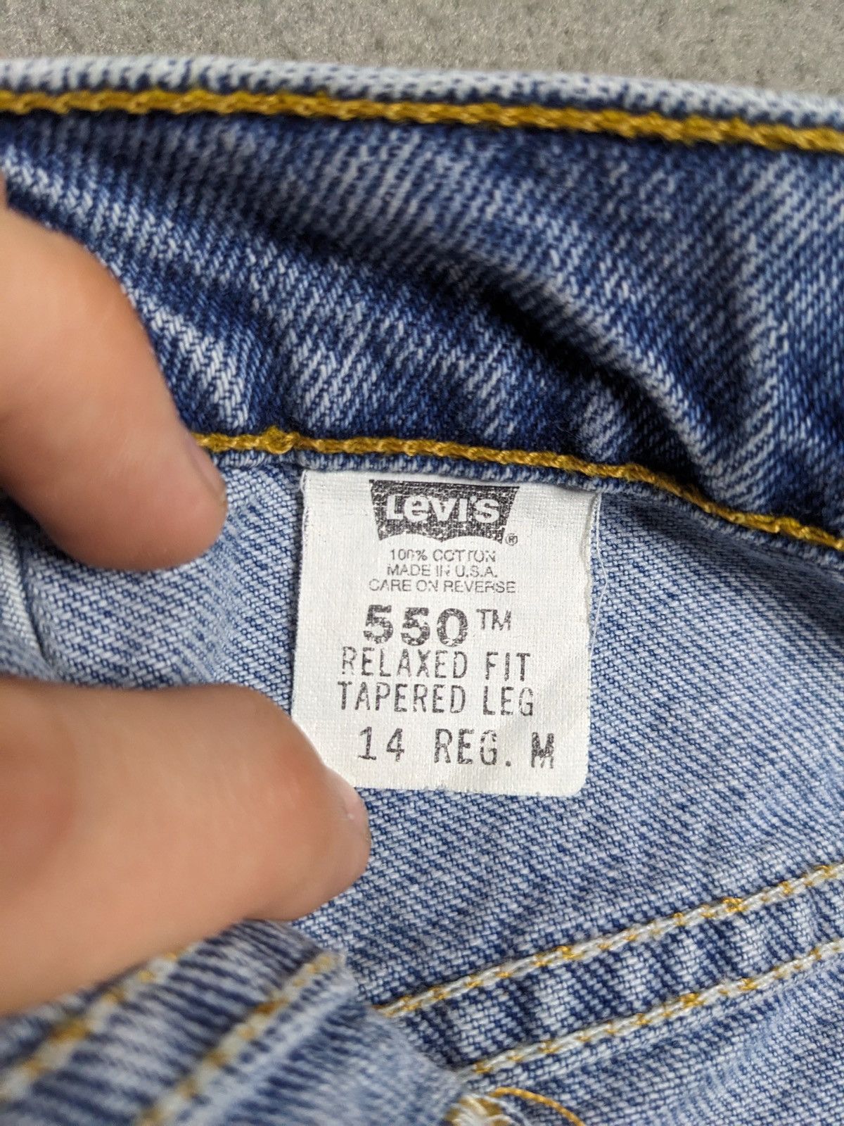 Levi's VTG 90s Levis Jeans 550 Made USA Womens 32x30 Denim Relaxed Size 32" / US 10 / IT 46 - 12 Thumbnail