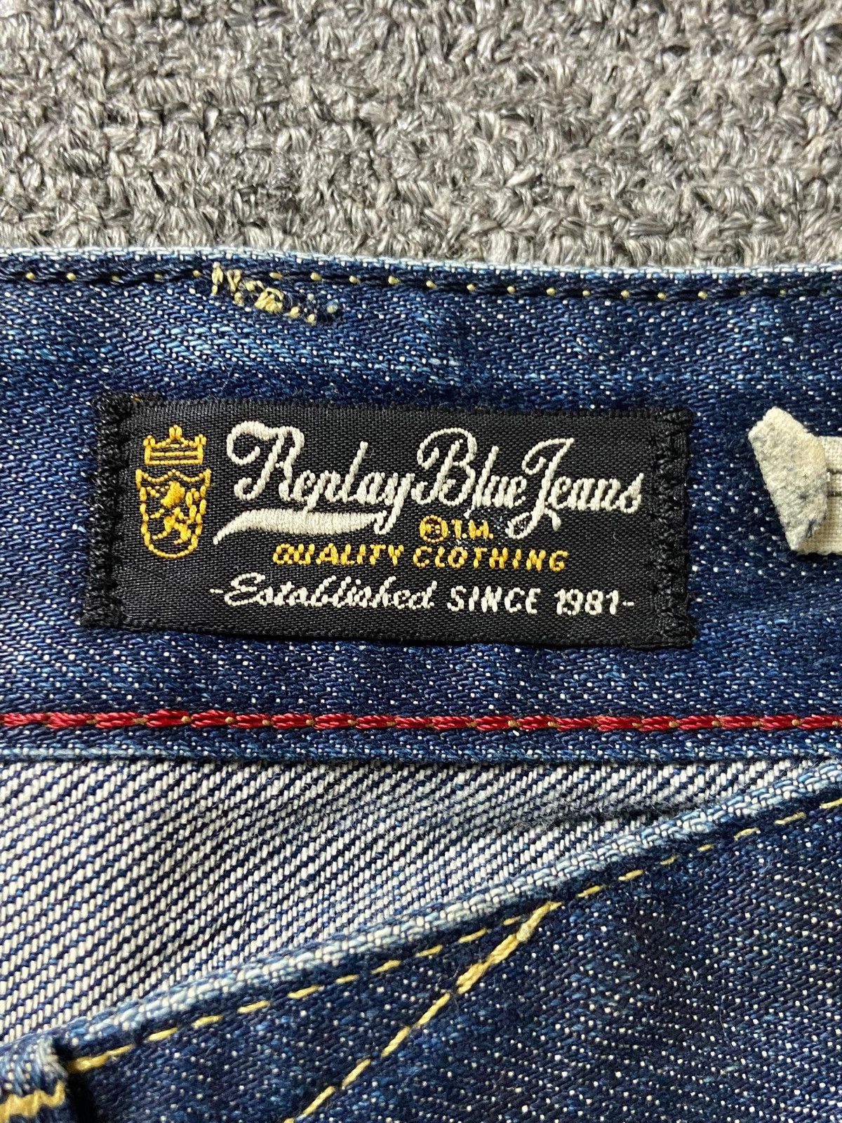 Replay Vintage REPLAY Regular Fit Jeans (143) Size US 34 / EU 50 - 3 Thumbnail