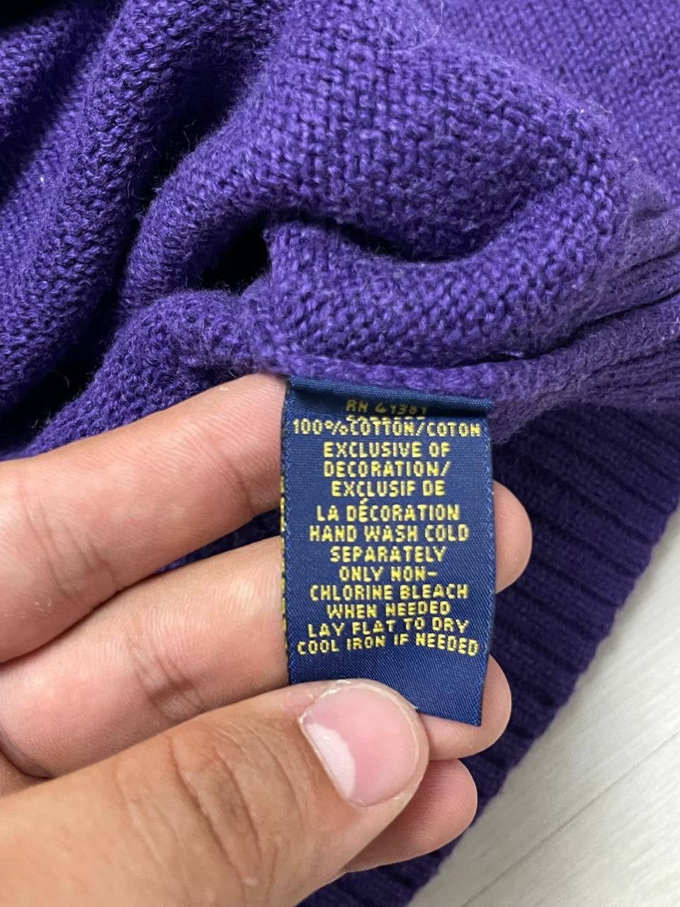 Polo Ralph Lauren × Vintage Polo Ralph Lauren Sweater Knit Small Logo Pony Y2k Size US L / EU 52-54 / 3 - 8 Thumbnail