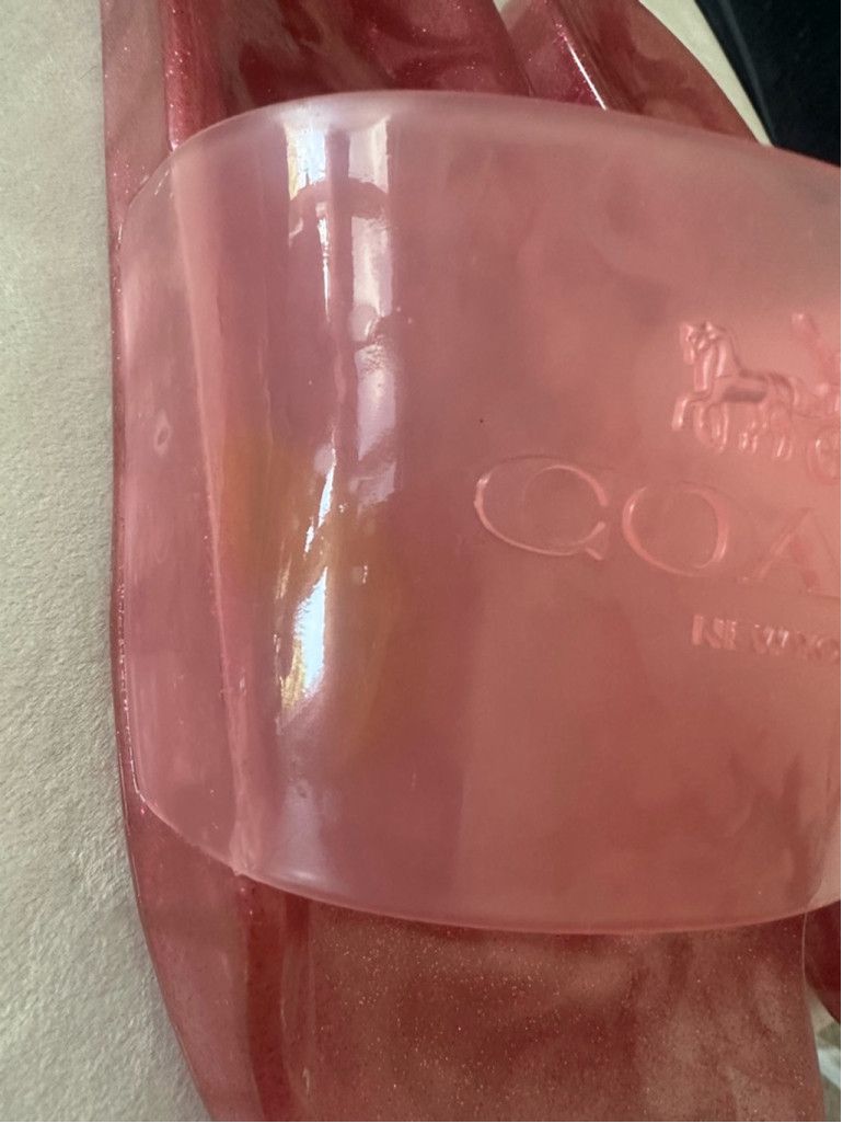 Coach Coach Women’s Ulyssa Pool Jelly Slide Slip on Pink US 9 Size US 9 / IT 39 - 4 Thumbnail