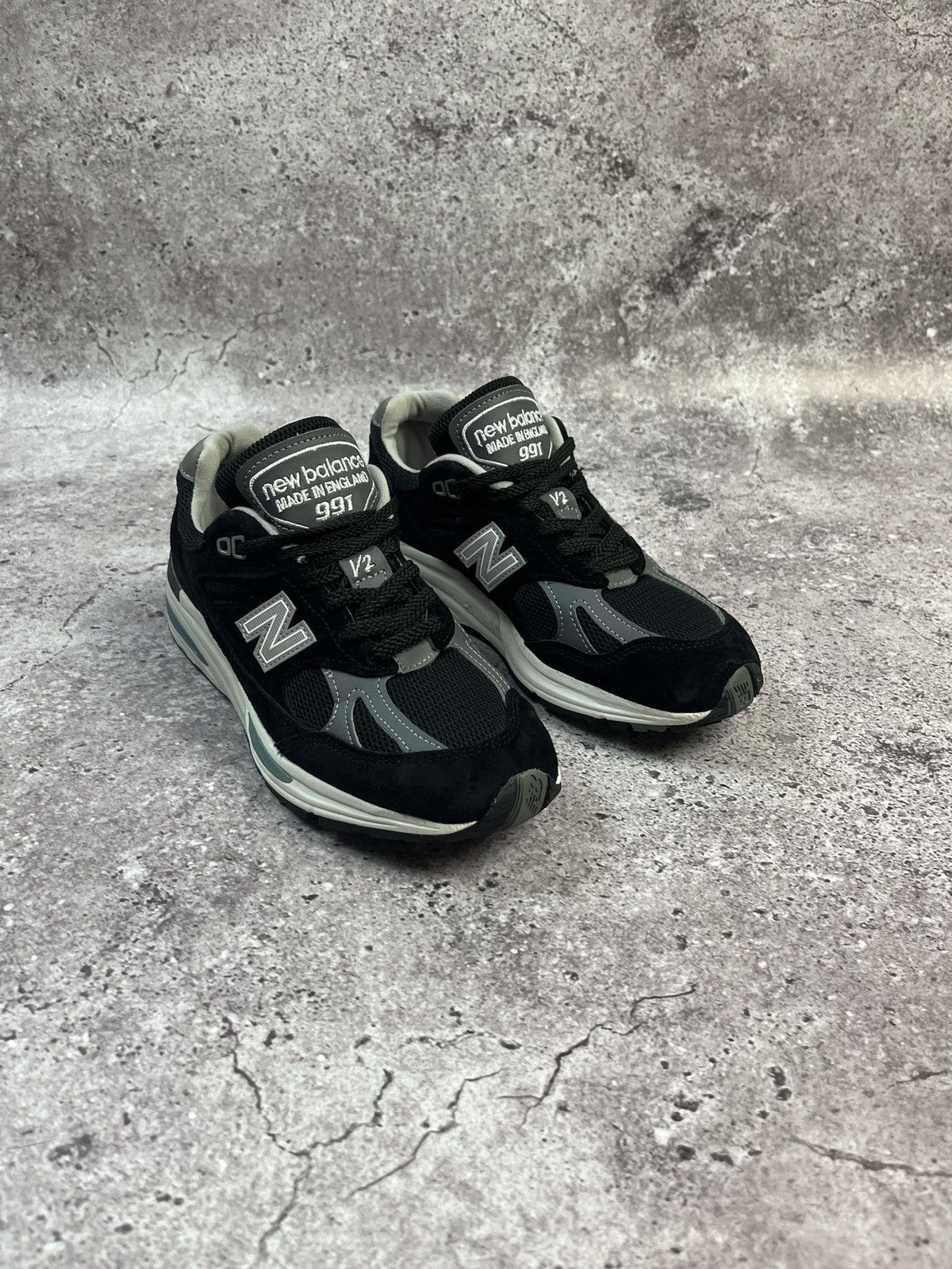 New Balance New Balance U991BK2 Black Suede Made In England Size US 5 / IT 35 - 1 Thumbnail