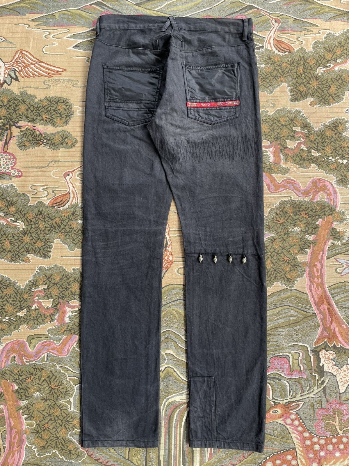 Japanese Brand Rare Vintage Leh Patchwork Jeans Size US 32 / EU 48 - 2 Thumbnail