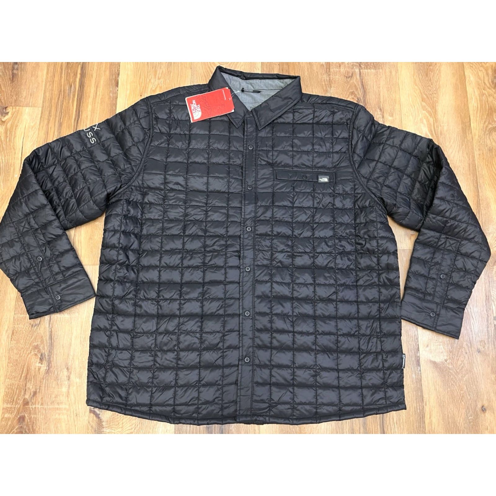 The North Face VINTAGE The North Face Thermoball Jacket Men 2XL Black Quilted Insulated Puffer Snap Front Logo Size US XXL / EU 58 / 5 - 2 Thumbnail
