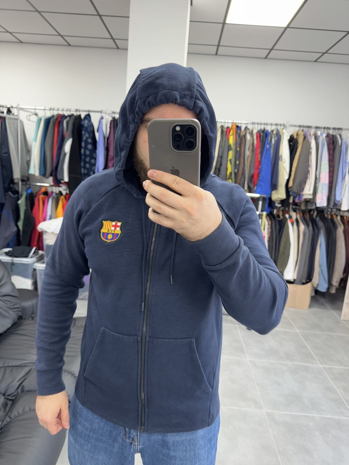 Nike Nike FC Barcelona NSW Hoodie Size M Size US M / EU 48-50 / 2 - 3 Thumbnail