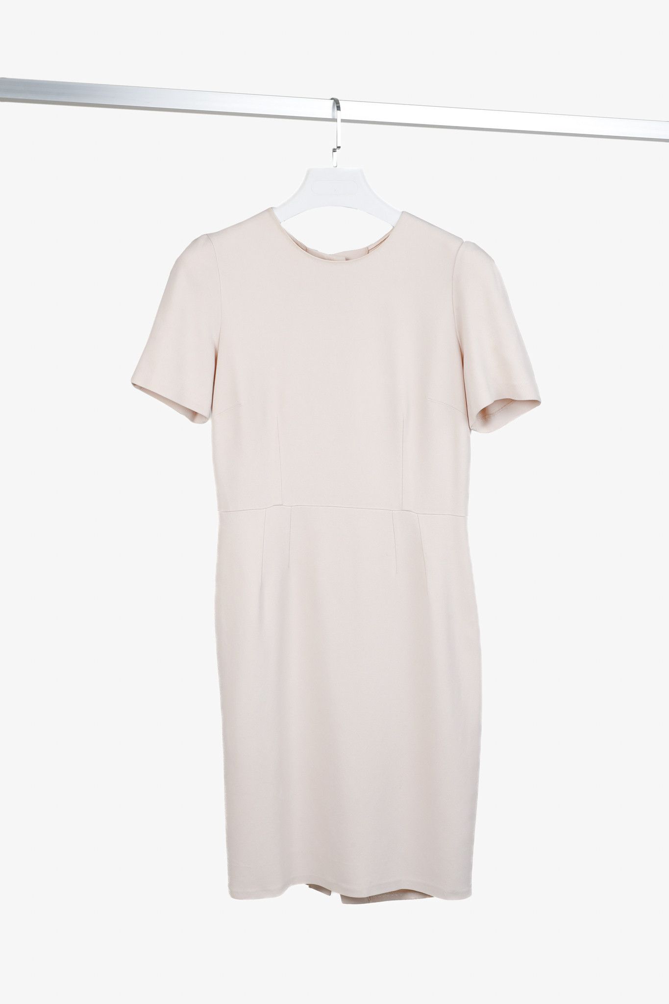 Dolce & Gabbana Dolce & Gabbana Pink Crepe Crystal-Button-Back Midi Dress Size M / US 6-8 / IT 42-44 - 1 Thumbnail