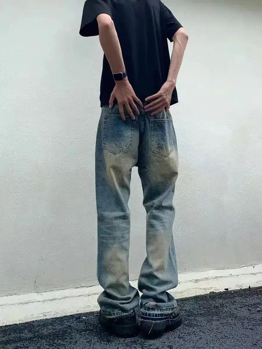 Japanese Brand Vintage baggy straight leg casual jeans Size US 32 / EU 48 - 2 Thumbnail