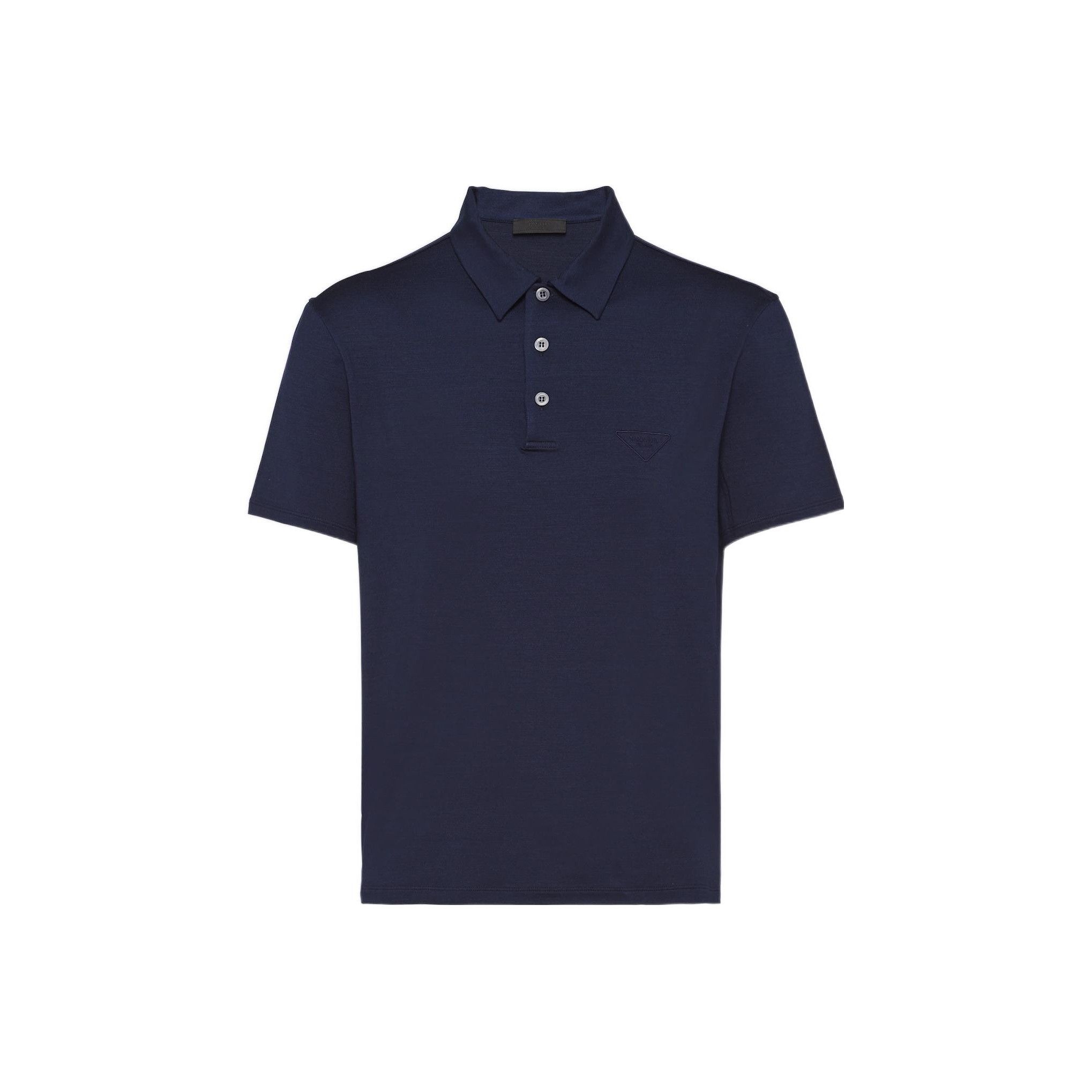 Prada Prada Logo Patch Silk Polo Shirt Size S Size US S / EU 44-46 / 1 - 1 Thumbnail