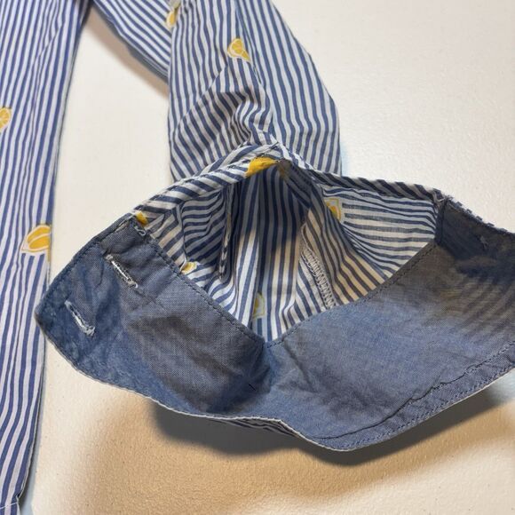 St. Johns Bay St. John's Bay Women Button Up Spring Shirt Blue Striped M Size M / US 6-8 / IT 42-44 - 16 Thumbnail